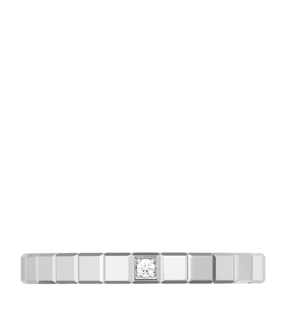 White Gold and Diamond Ice Cube Ring 18K WHITE GOLD Image 4
