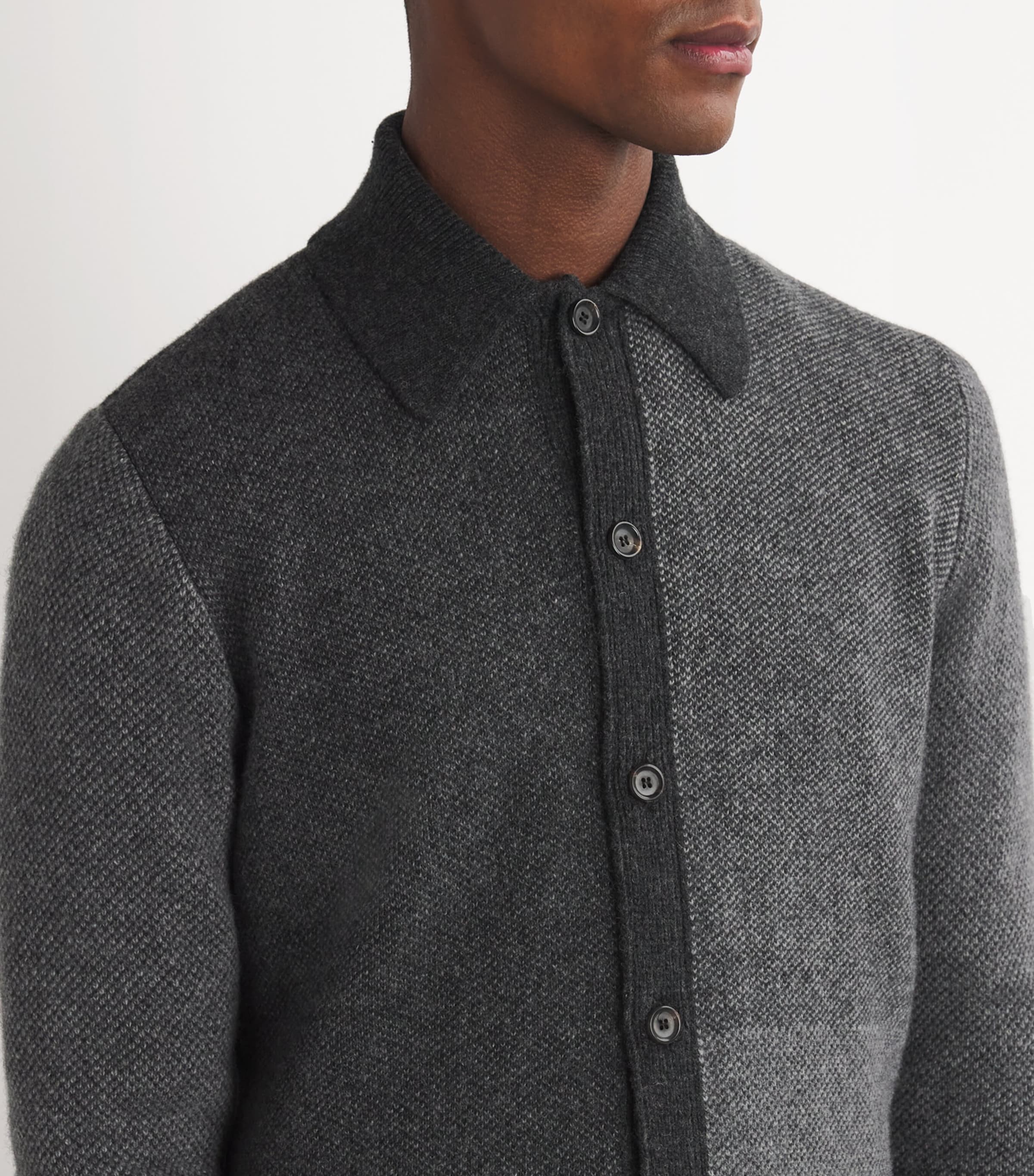 Wool Britten Cardigan GREY Image 6