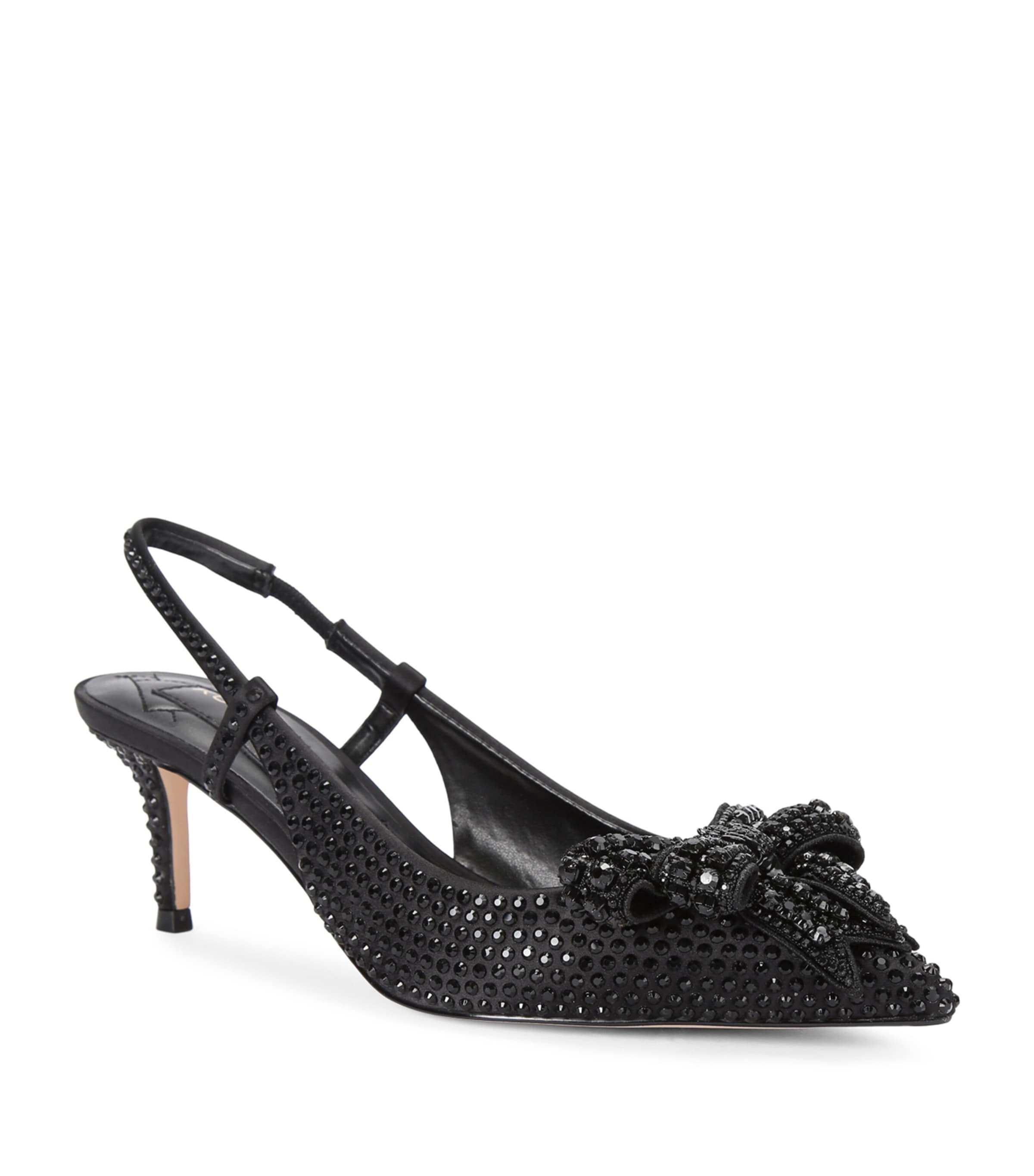 Shop Kurt Geiger Embellished Belgravia Slingback Pumps In Black