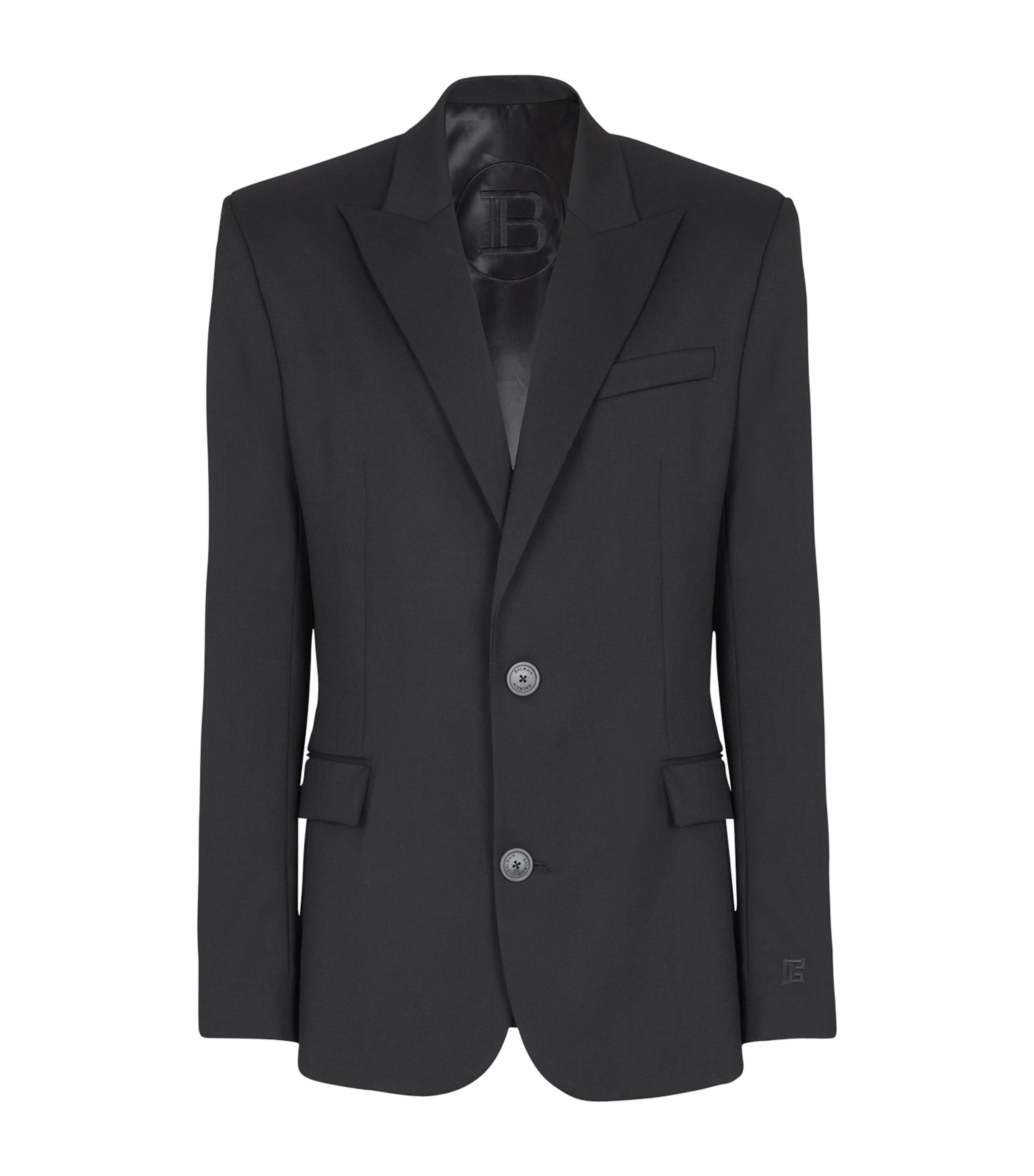 Balmain Wool Single-breasted Blazer