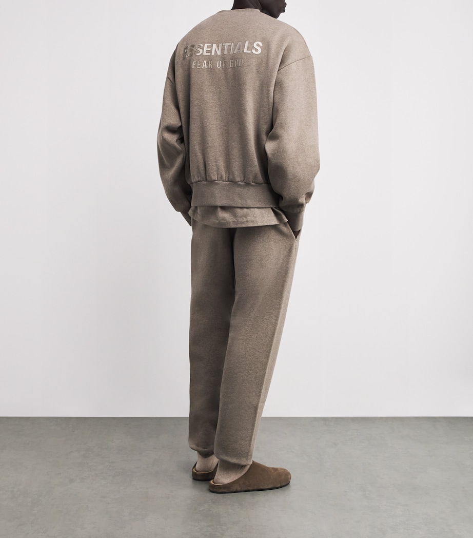 Cotton-Blend Back Logo Sweatshirt HOMESTEAD HEATHER Image 2