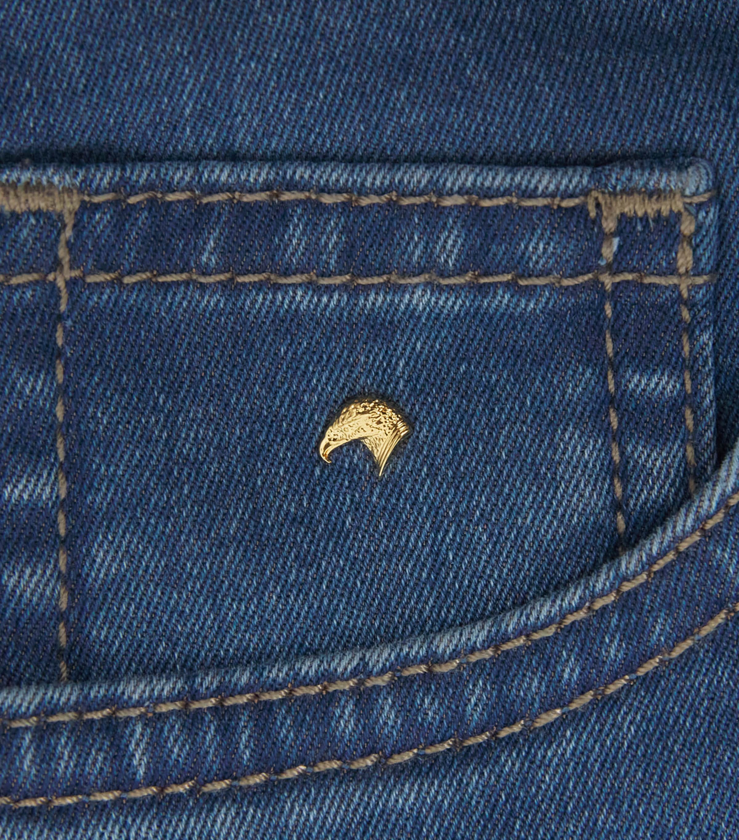 Stefano Ricci Kids Cotton-Blend Slim Jeans (4-16 Years) C. Blu Clas Wsh Image 3