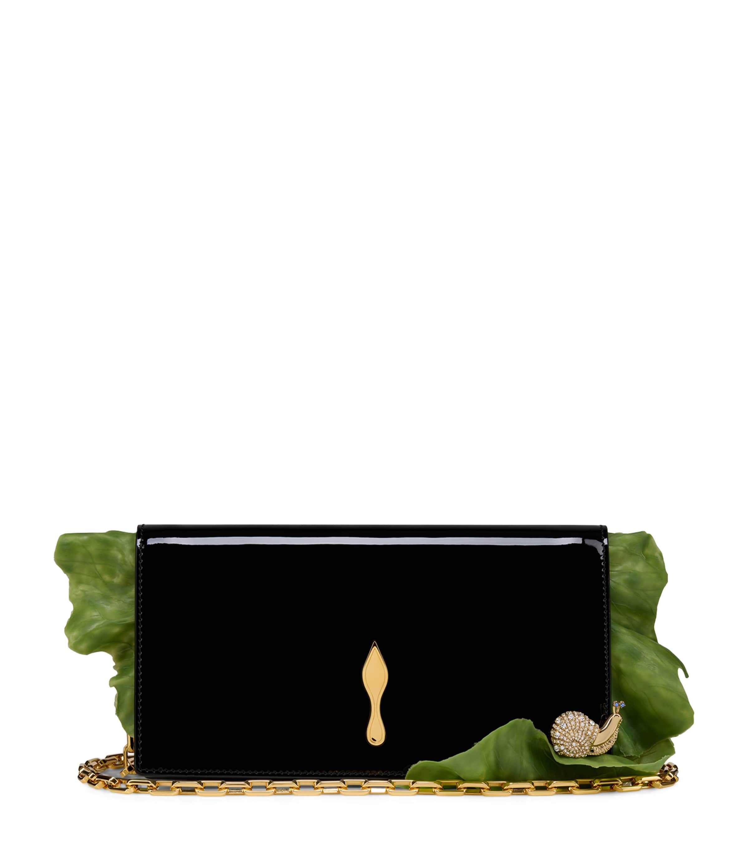 Christian Louboutin Bettina Snail Patent Leather Clutch Bag Image 1
