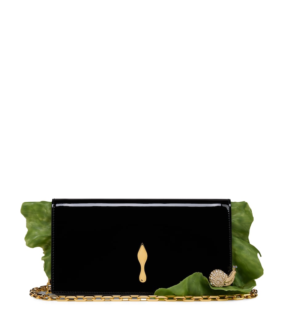 Christian Louboutin Bettina Snail Patent Leather Clutch Bag Image 1