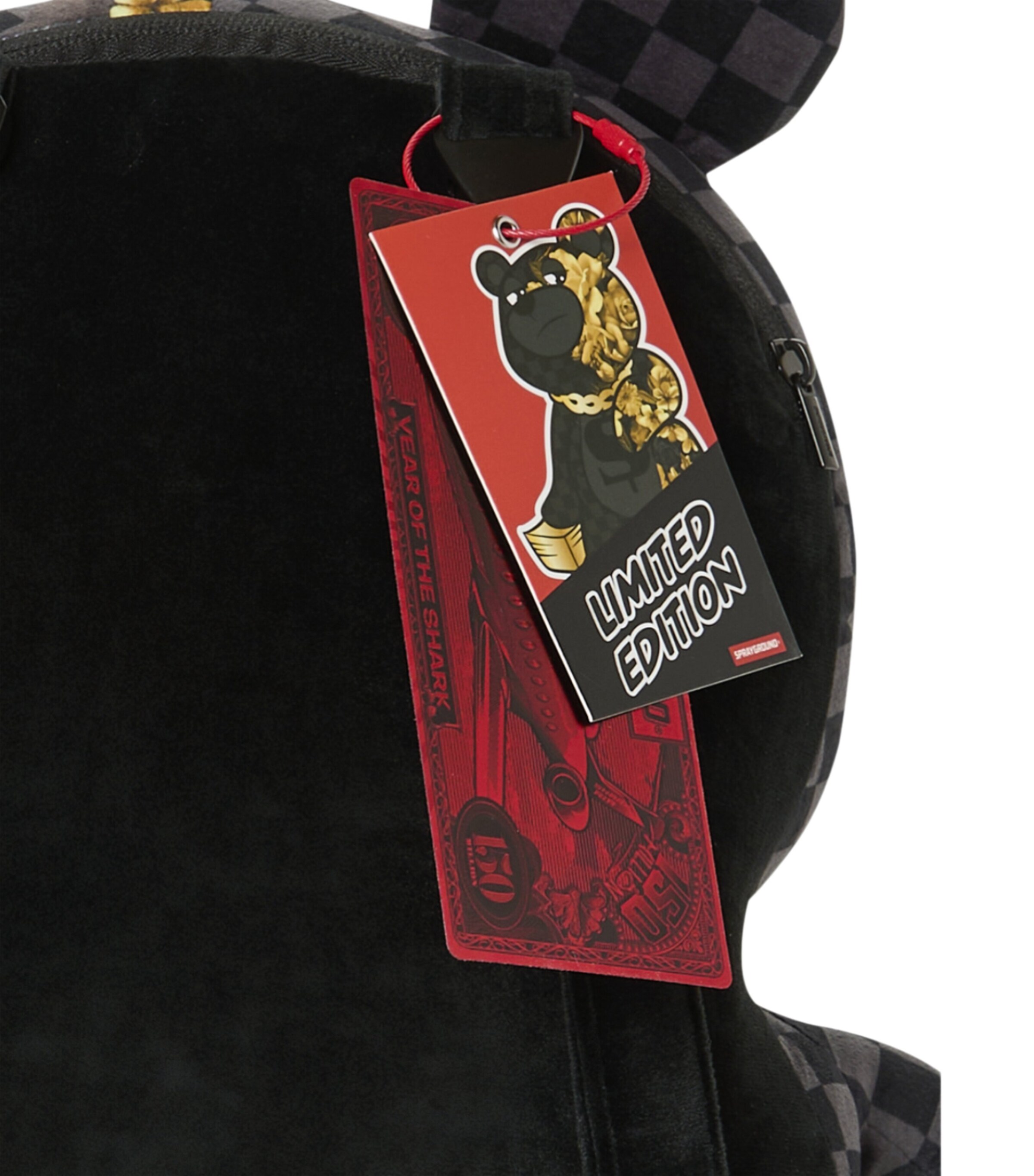 Sprayground Floral Remix Moneybear Backpack Gold Floral Remix Image 8