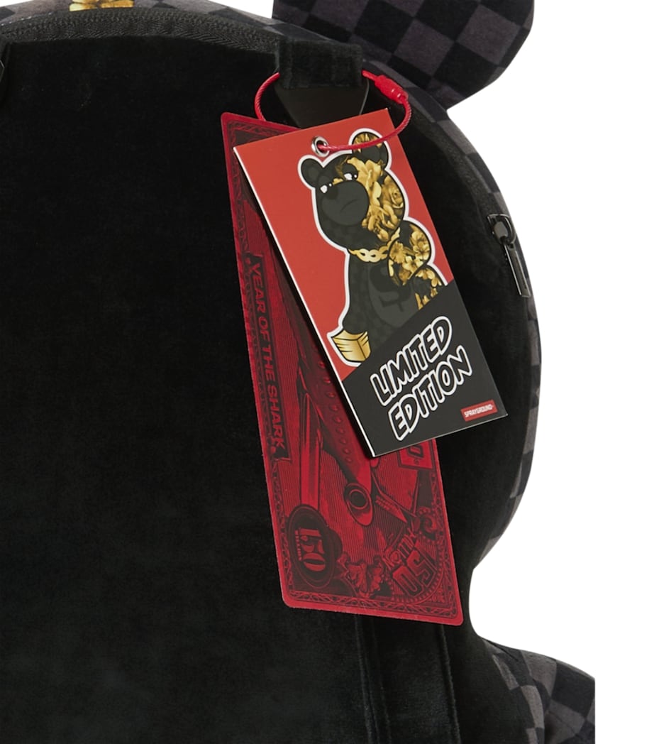 Sprayground Floral Remix Moneybear Backpack Gold Floral Remix Image 8