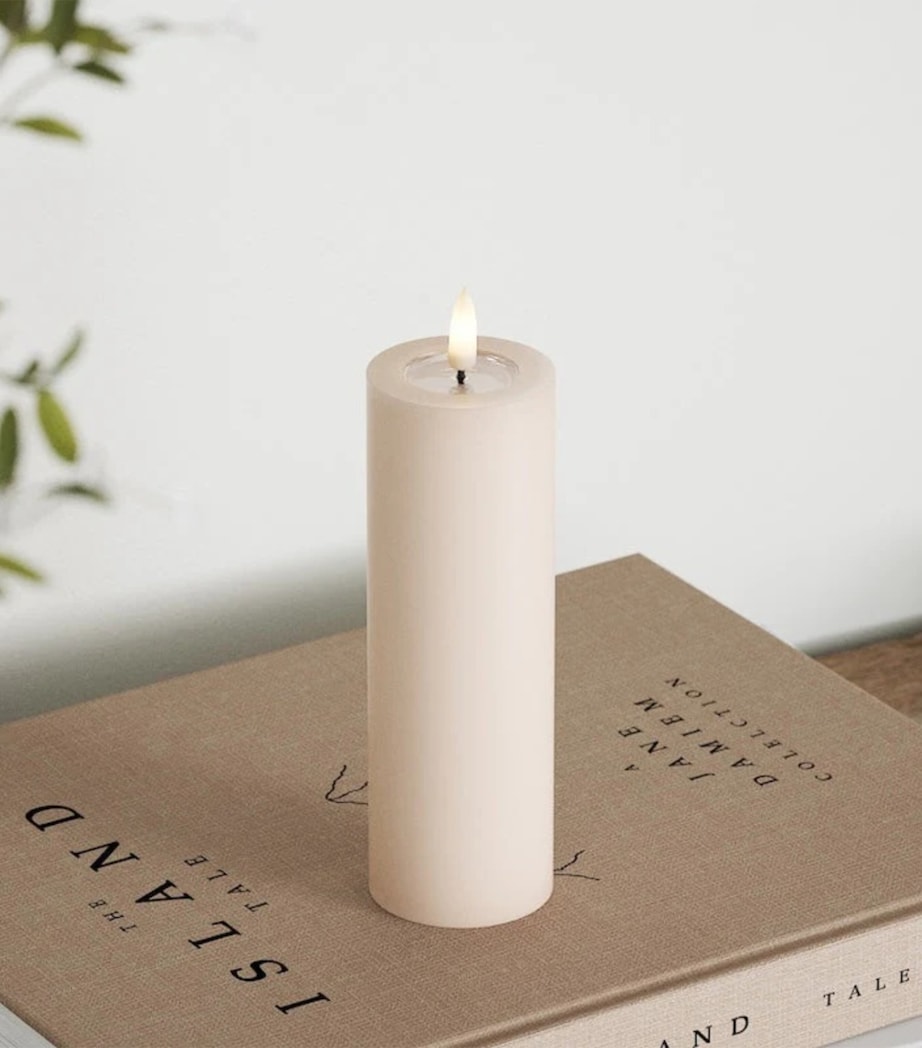 Deluxe Homeart LED Pillar Candle (15cm) Rose Image 3