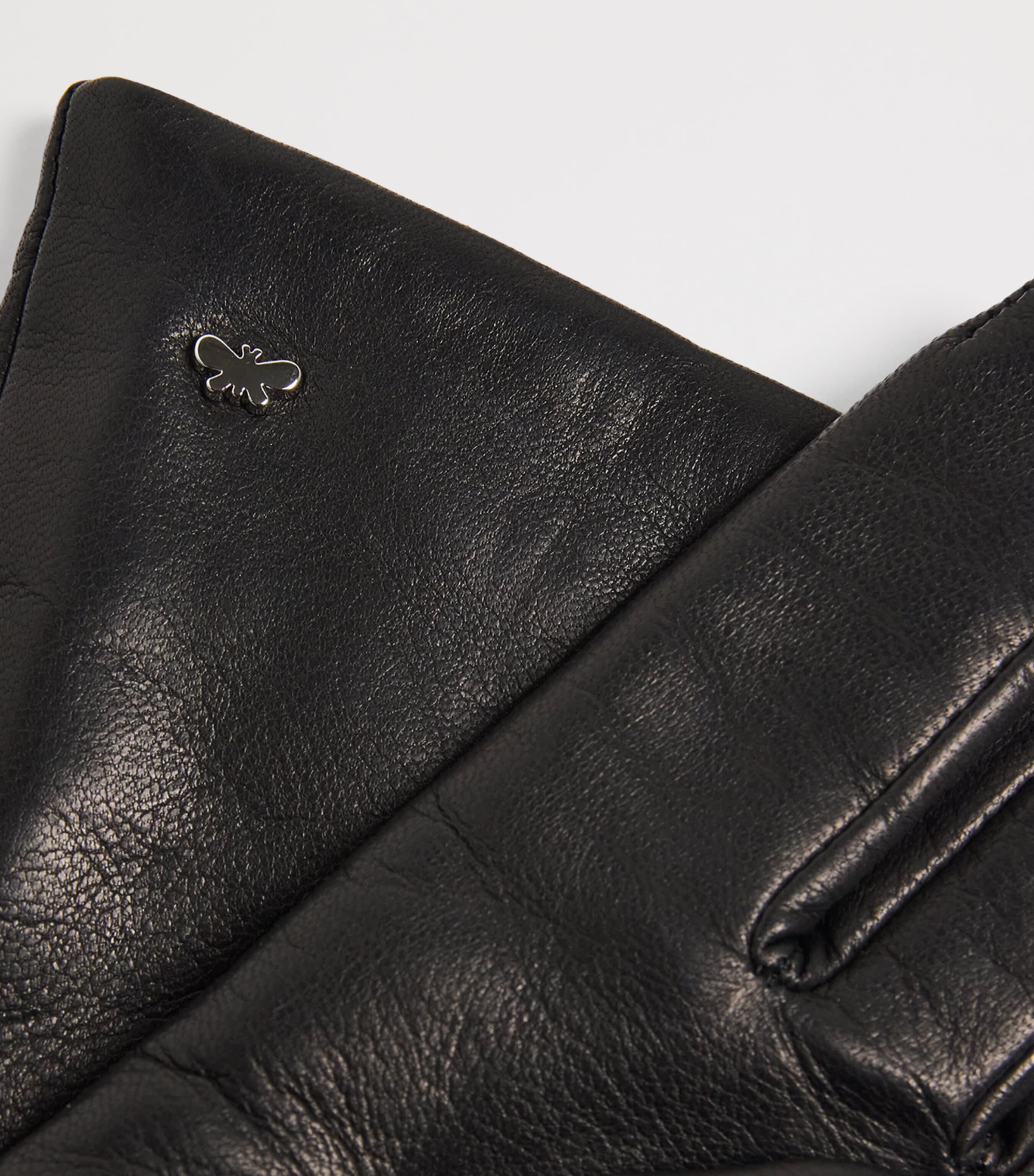 Leather Gloves BLACK Image 2