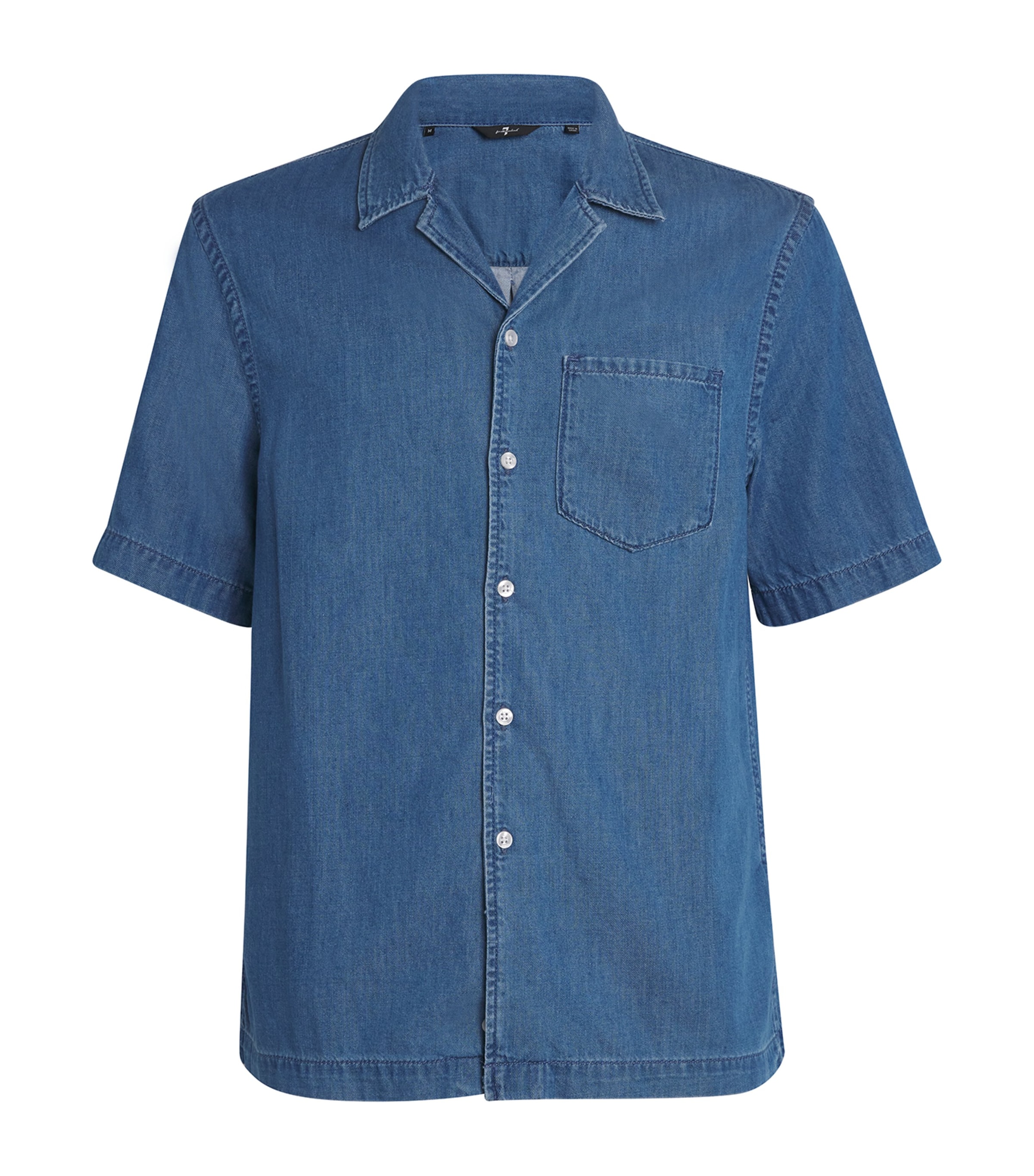 7 For All Mankind Denim Short-sleeve Shirt
