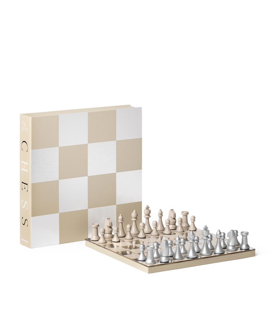 Mirrored Art of Chess Board MIRROR/BEIGE Image 2