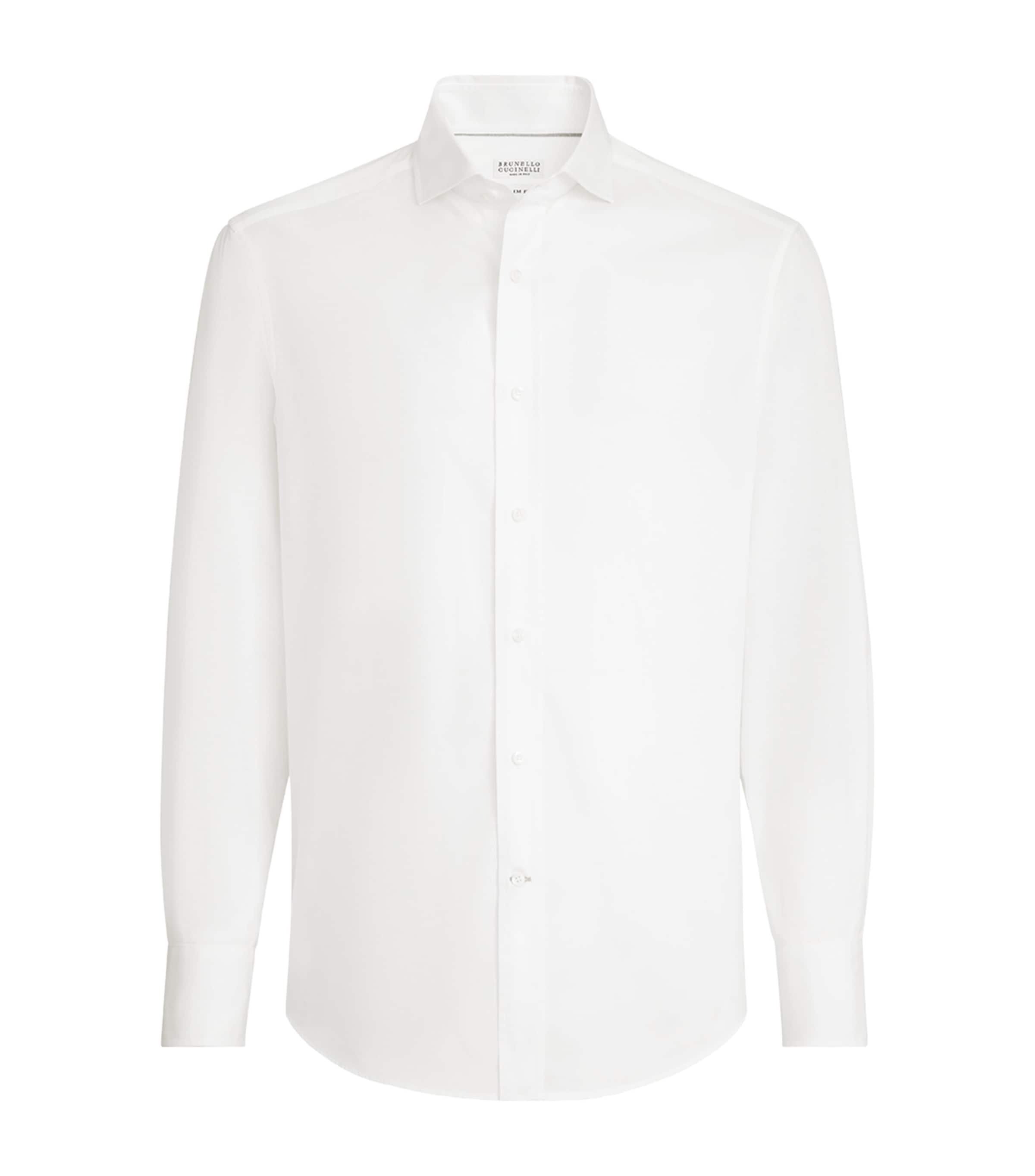 Brunello Cucinelli Mens Cotton Twill Shirt Image 1