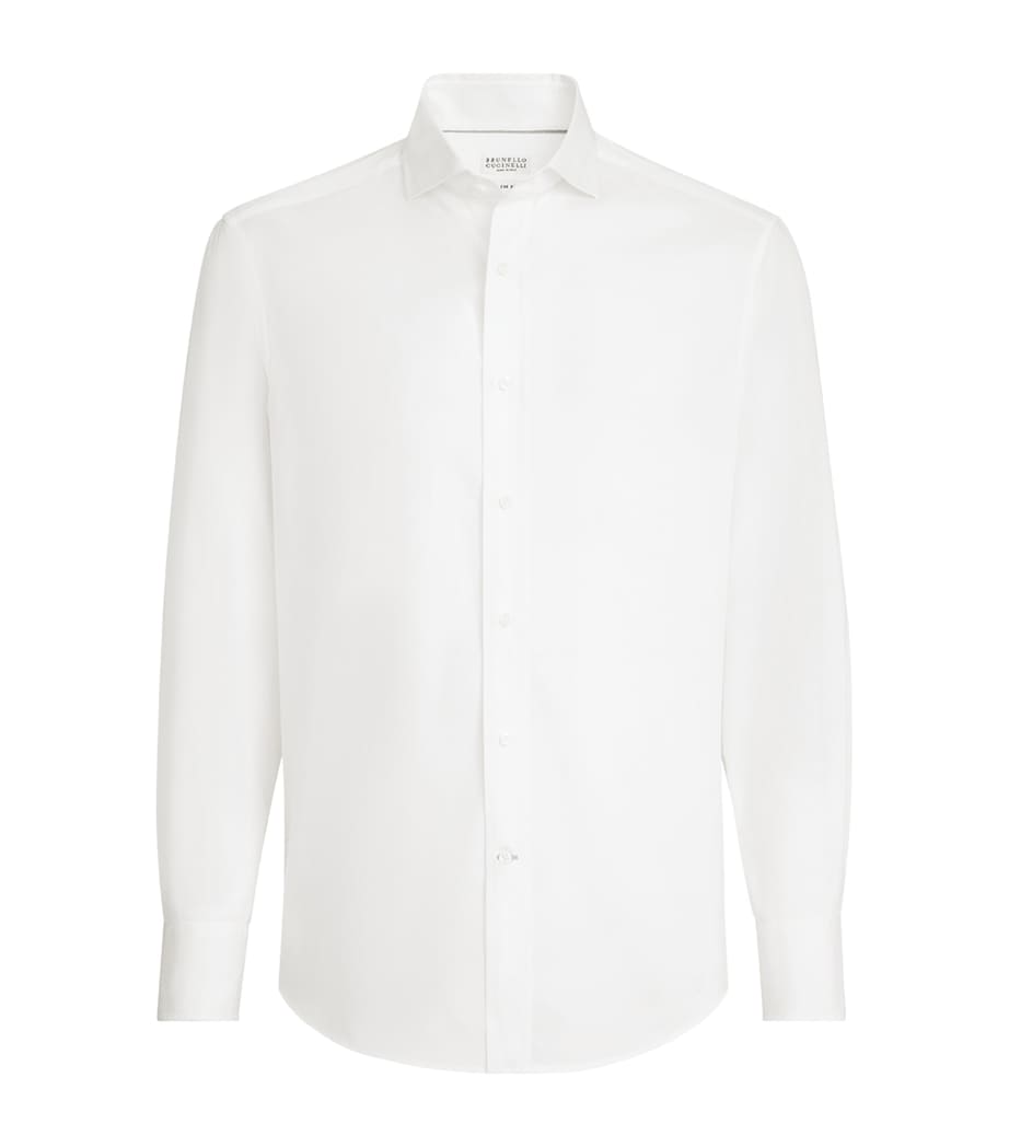 Brunello Cucinelli Mens Cotton Twill Shirt Image 1