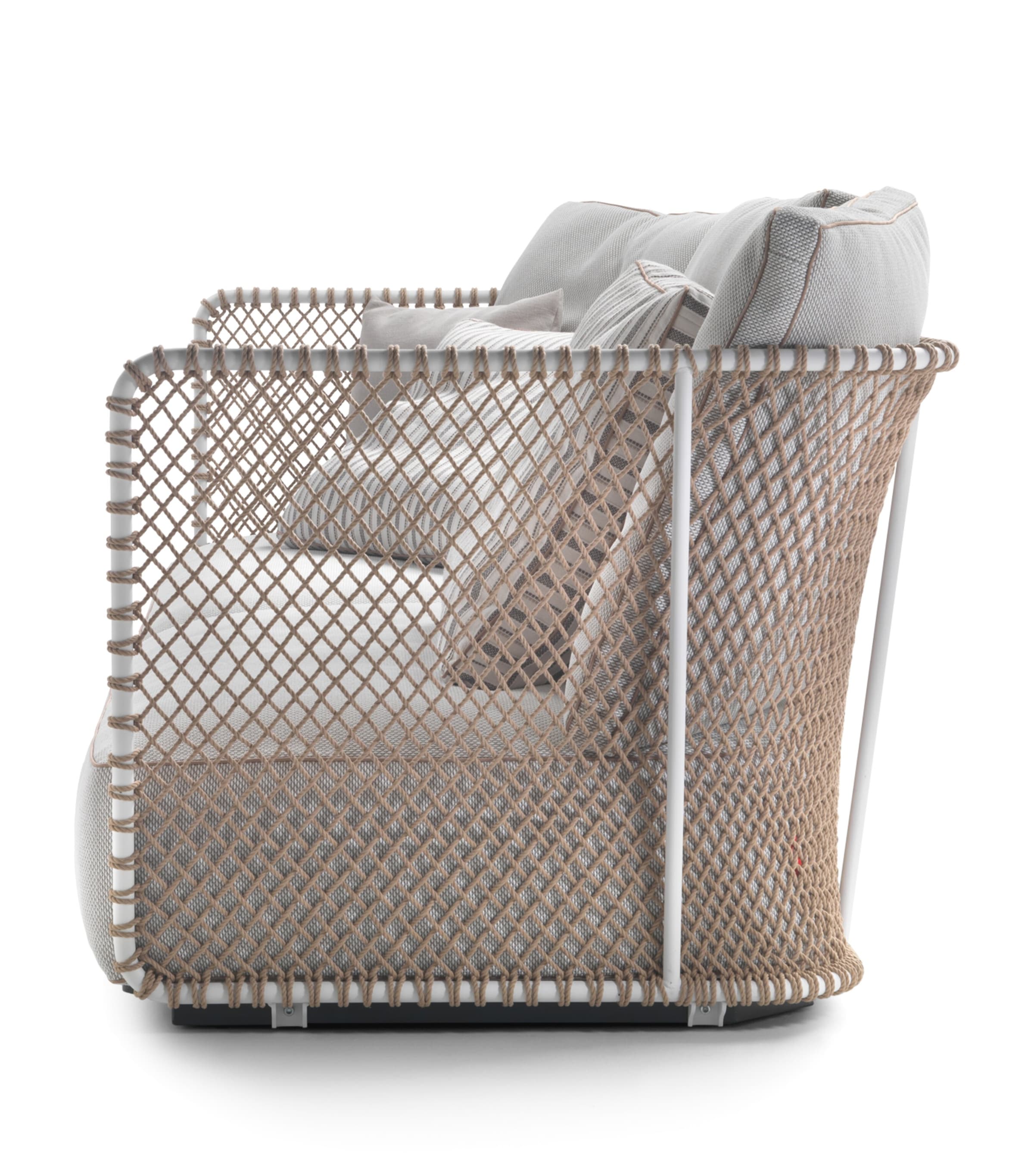 Oasis Outdoor Sofa WHITE EMBOSSED Image 2