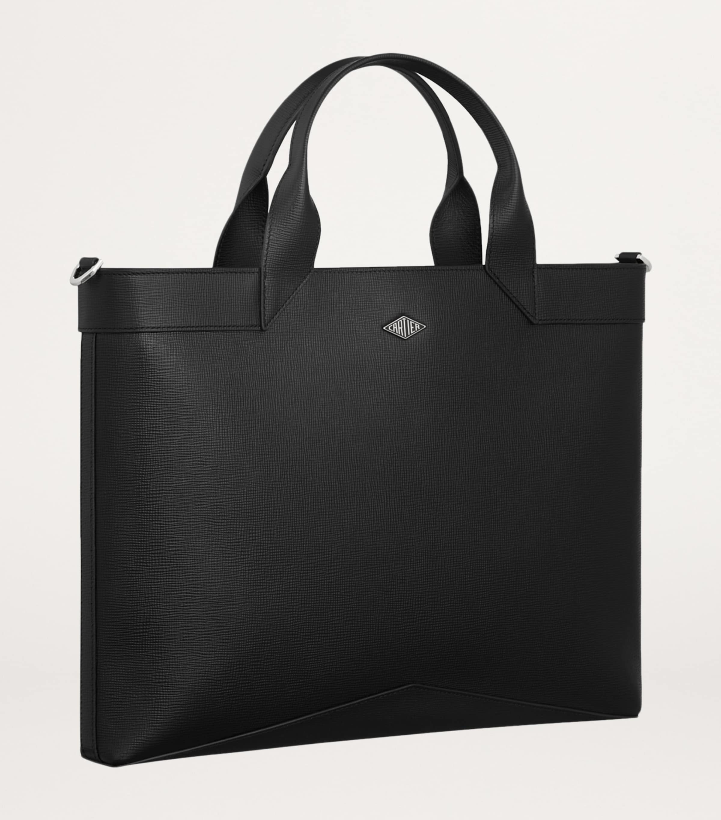 Leather Losange Document Holder BLACK Image 3