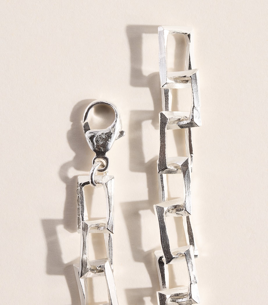THE OUZE Sterling Silver Petite Bulk Bracelet Silver Image 3