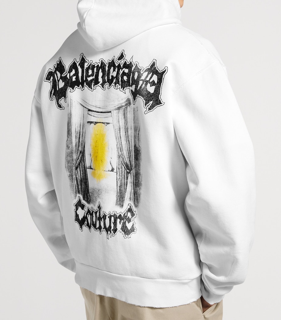 Balenciaga Mens Cotton Salon De Couture Zip-Up Hoodie Image 6