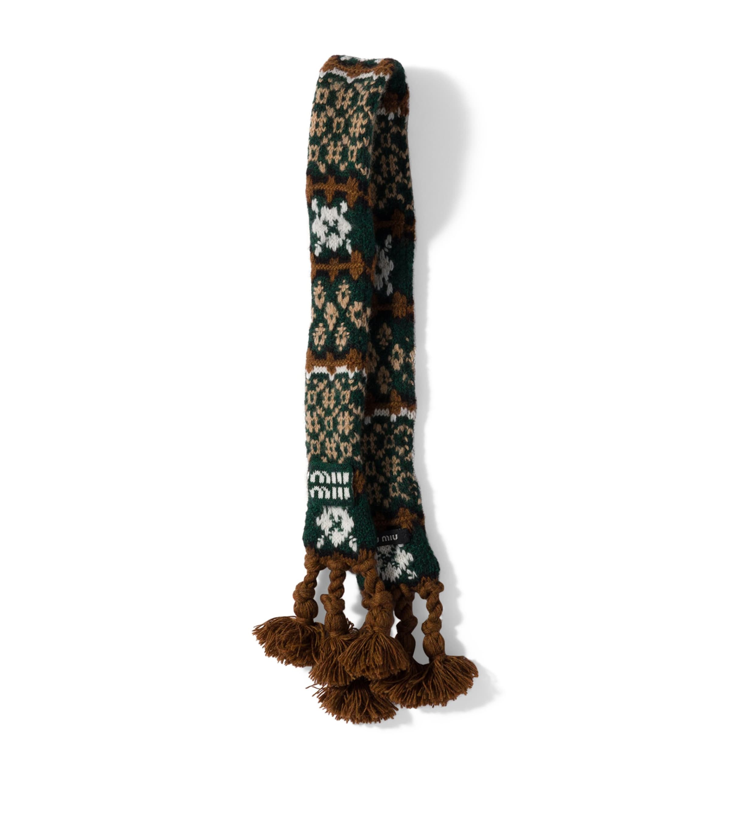 Miu Miu Wool-Cashmere Knitted Bag Charm Image 1
