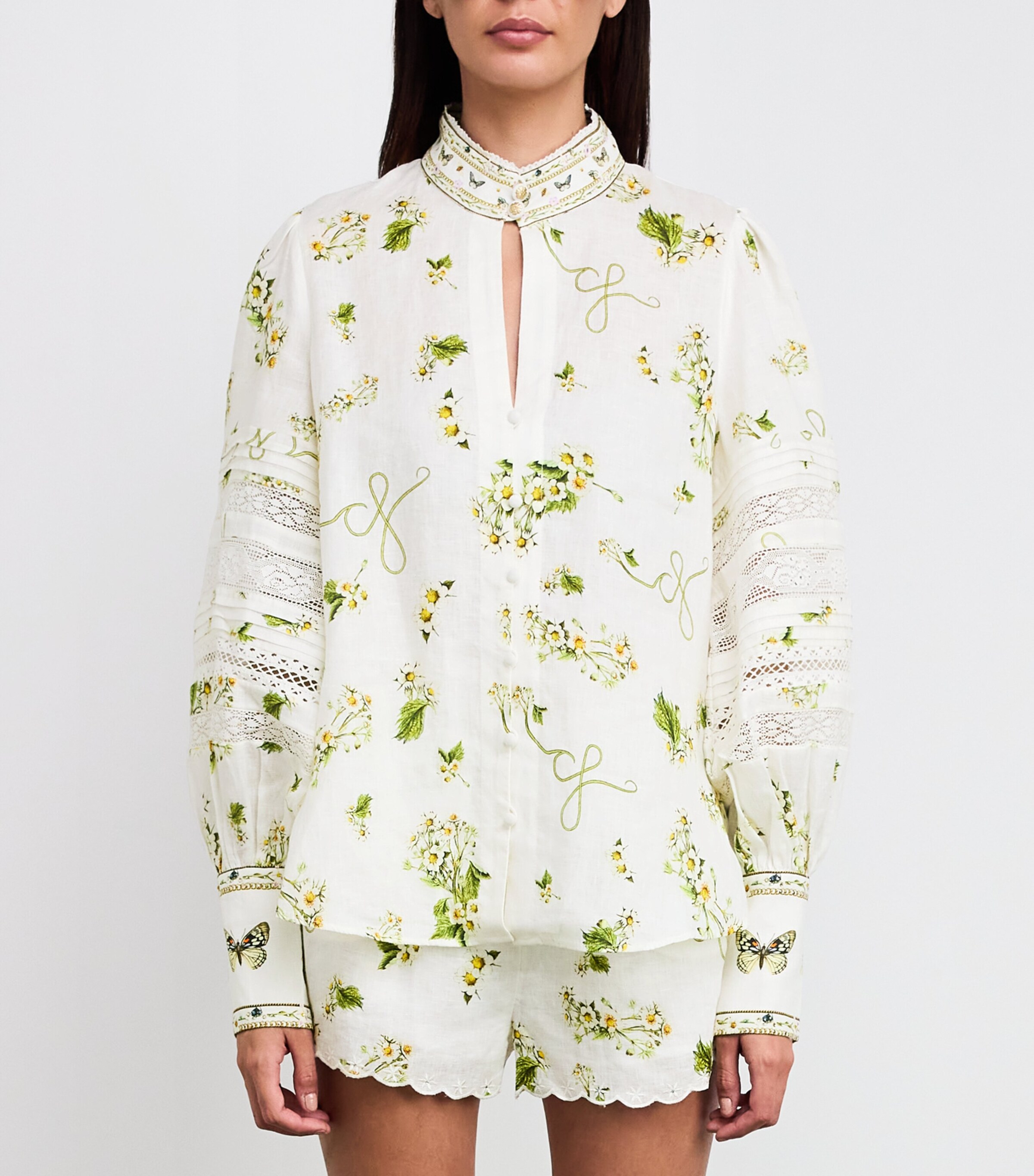 Linen Botanical Utopia Blouse BOTAUTOP Image 3