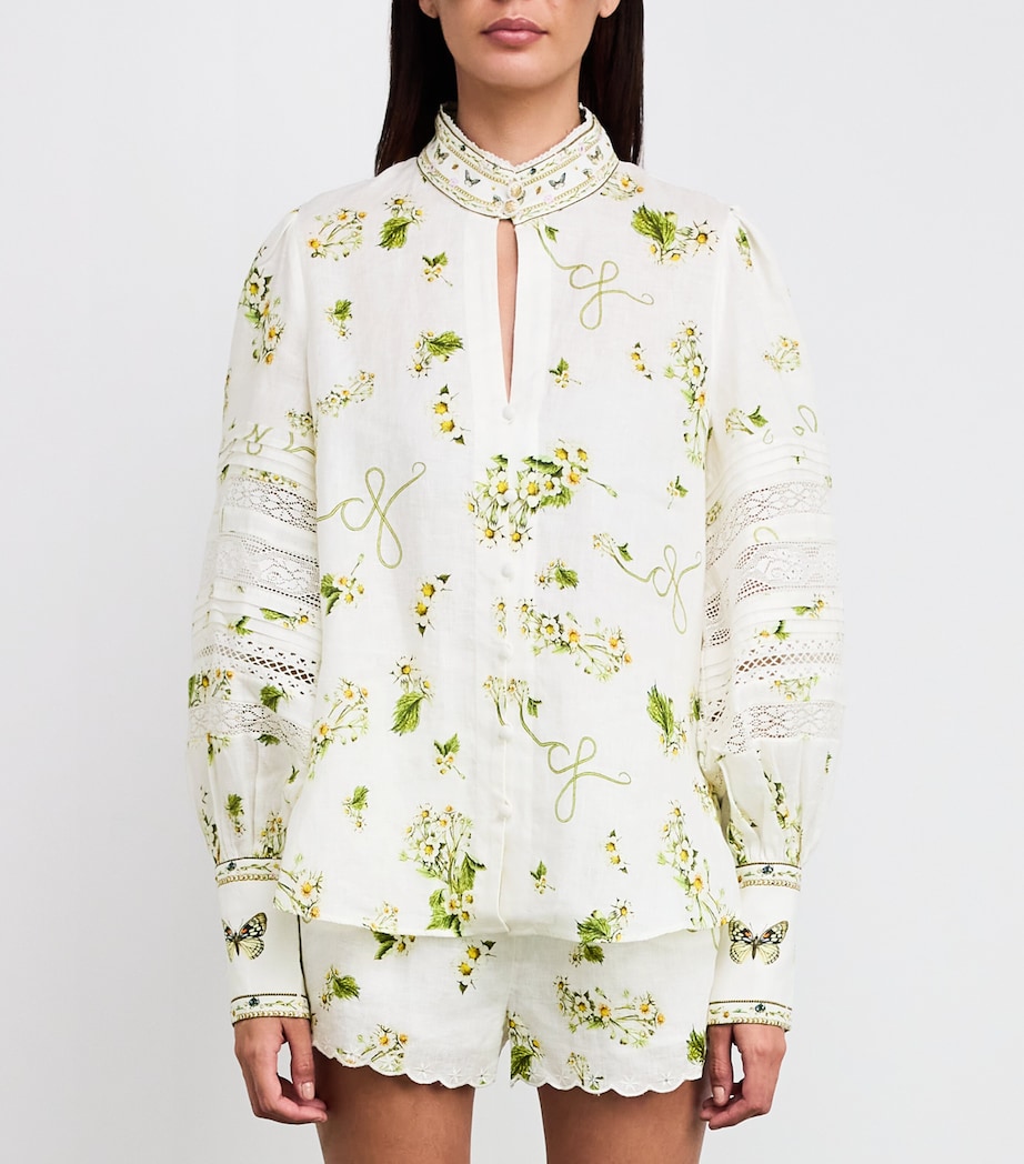 Linen Botanical Utopia Blouse BOTAUTOP Image 3