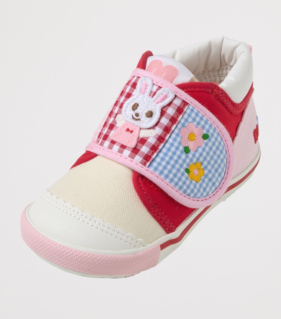 Miki House Cotton-Blend Embroidered Sneakers Image 4