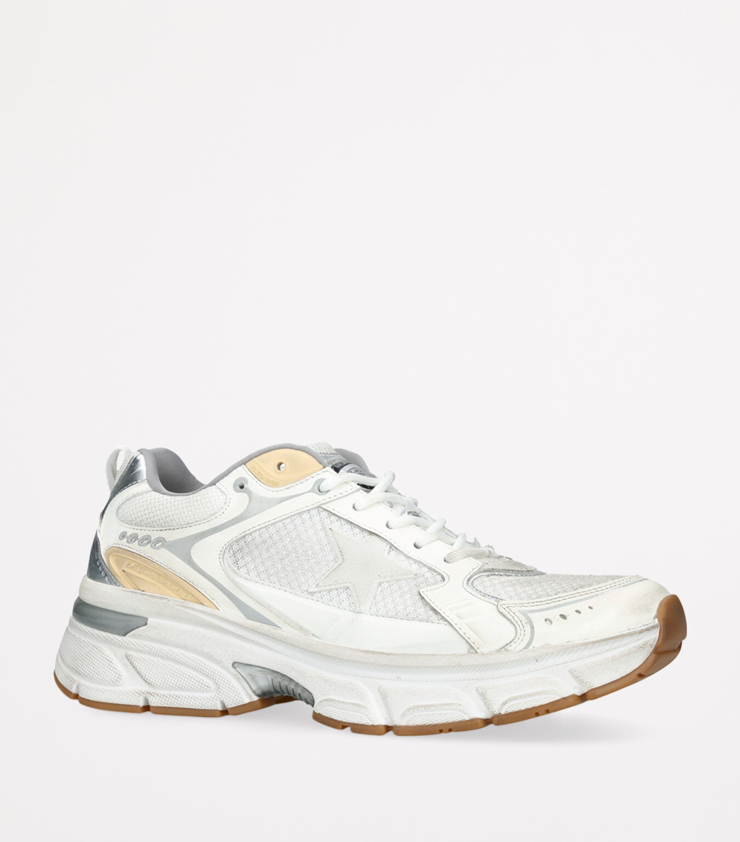 Golden Goose Leather Light Star Sneakers White/oth Image 4