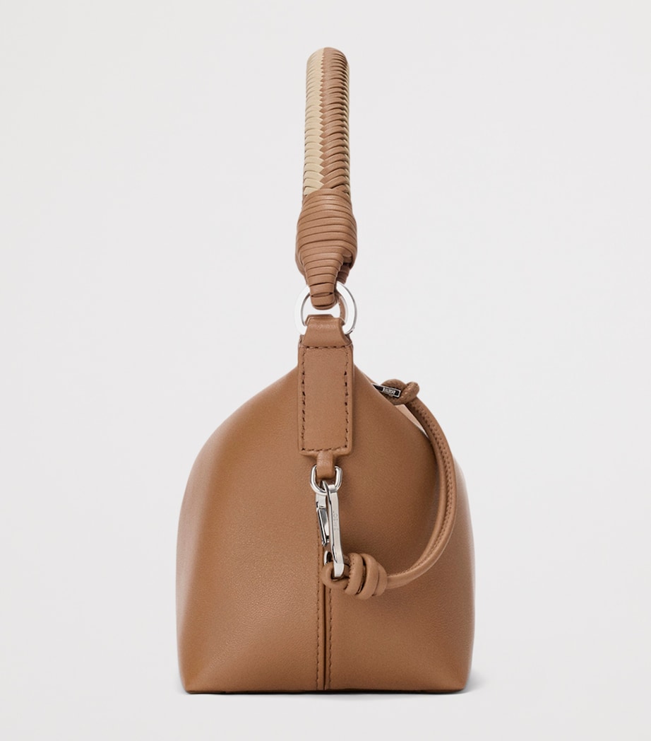 LOEWE Nappa Leather Cala Top-Handle Bag Mocha/beige Image 4