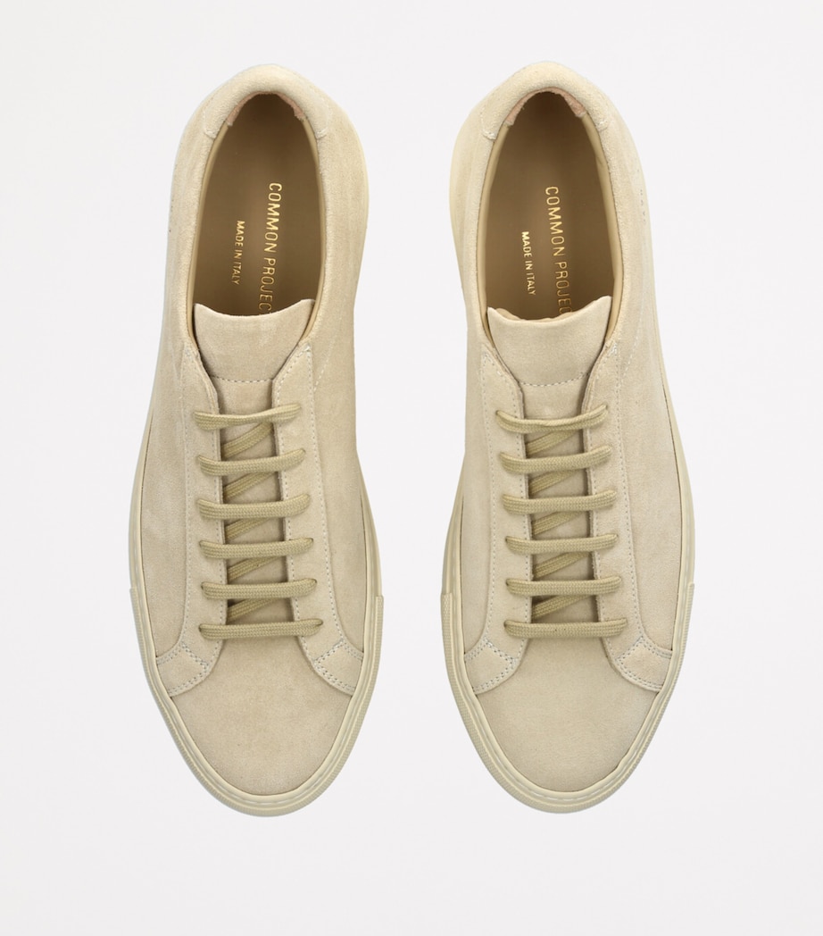 Common Projects Suede Achilles 2.0 Sneakers Cream Image 4