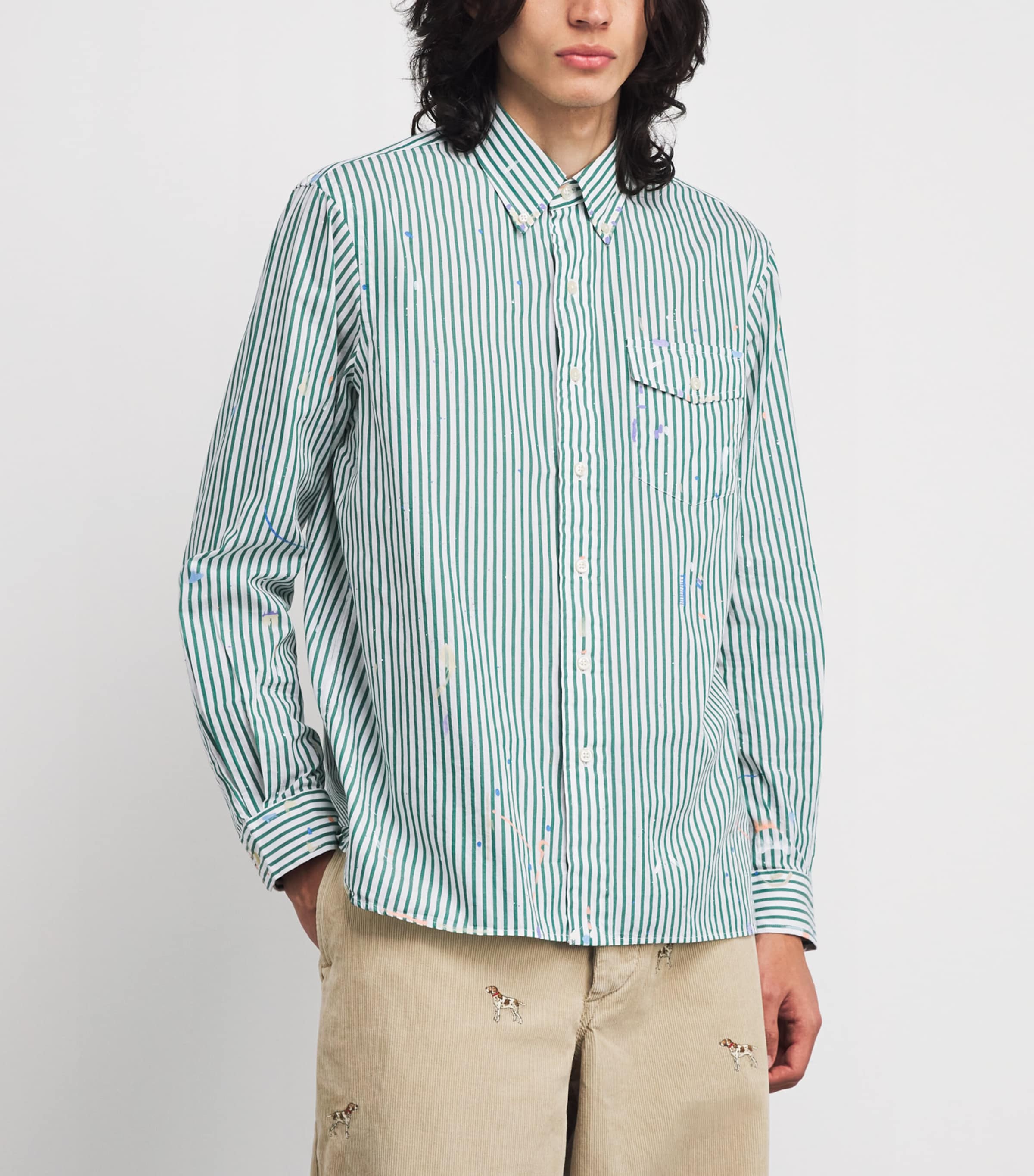 Cotton Paint Splatter Shirt MULTI Image 3