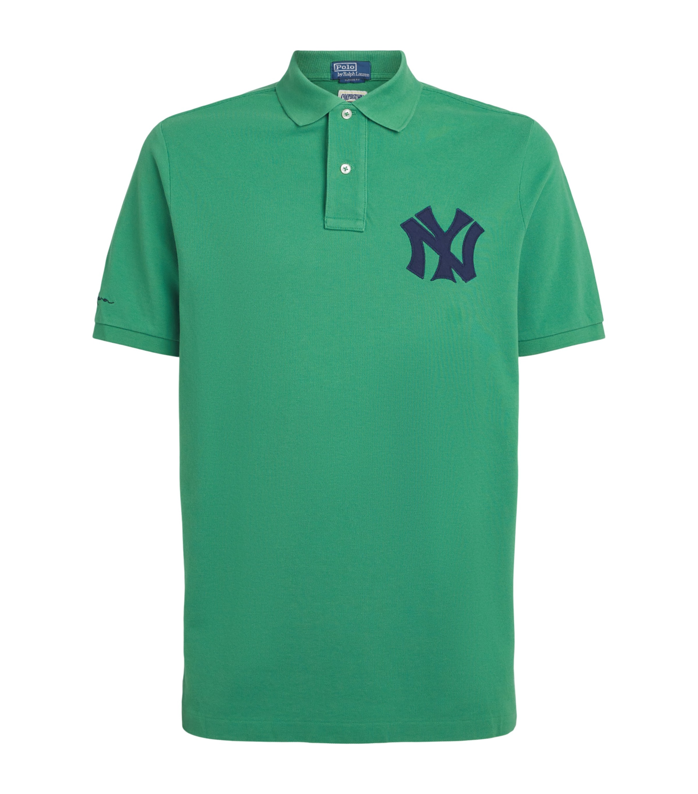 Polo Ralph Lauren Mens NY Yankees Polo Shirt Bay Green Image 1