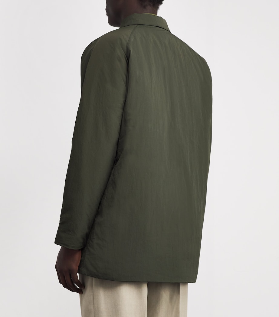 Wadded Lorden Showerproof Jacket OL72 OLIVE Image 4