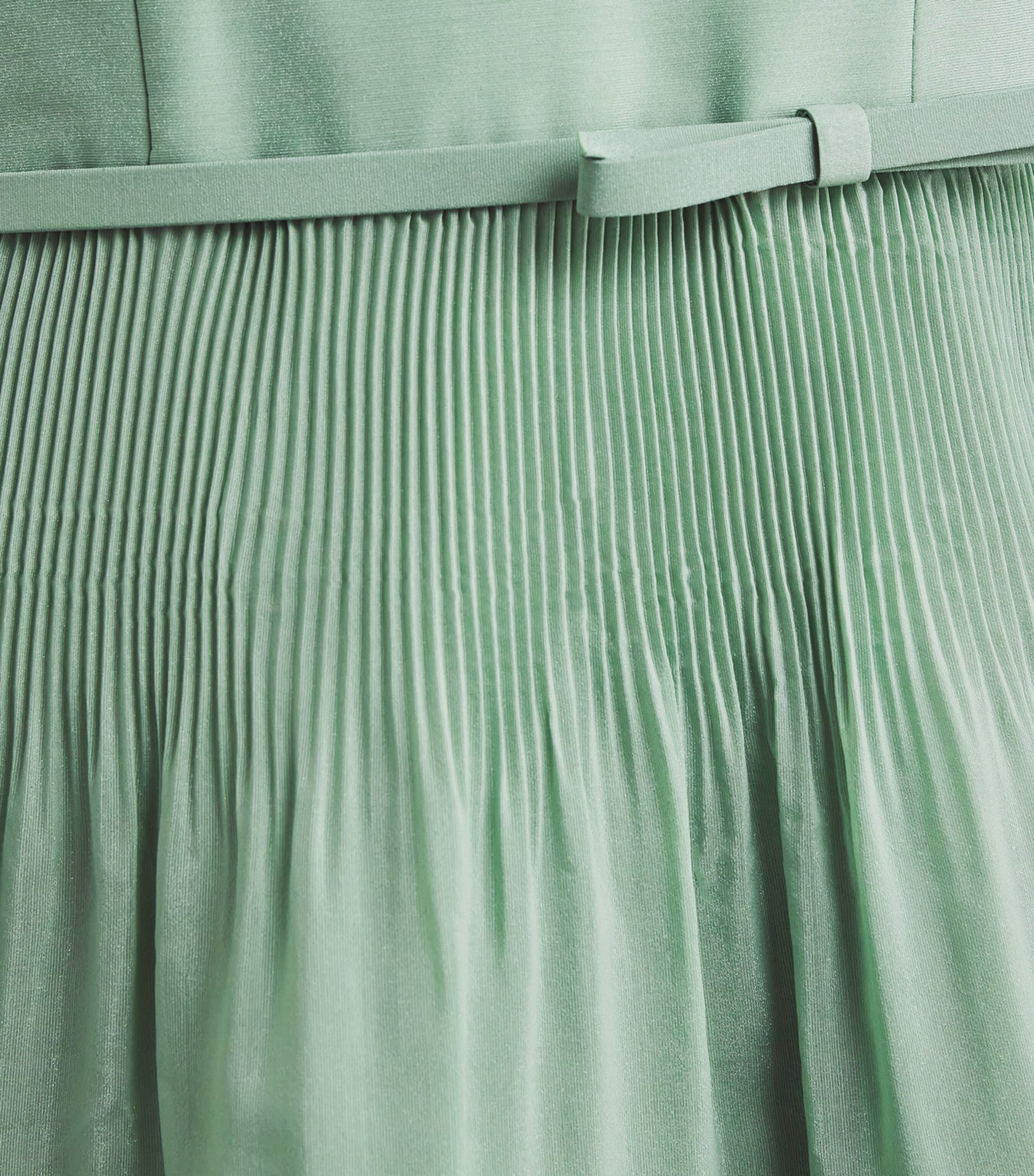 Pleated Frill Mini Dress EUCA/EUCALYPTUS Image 6