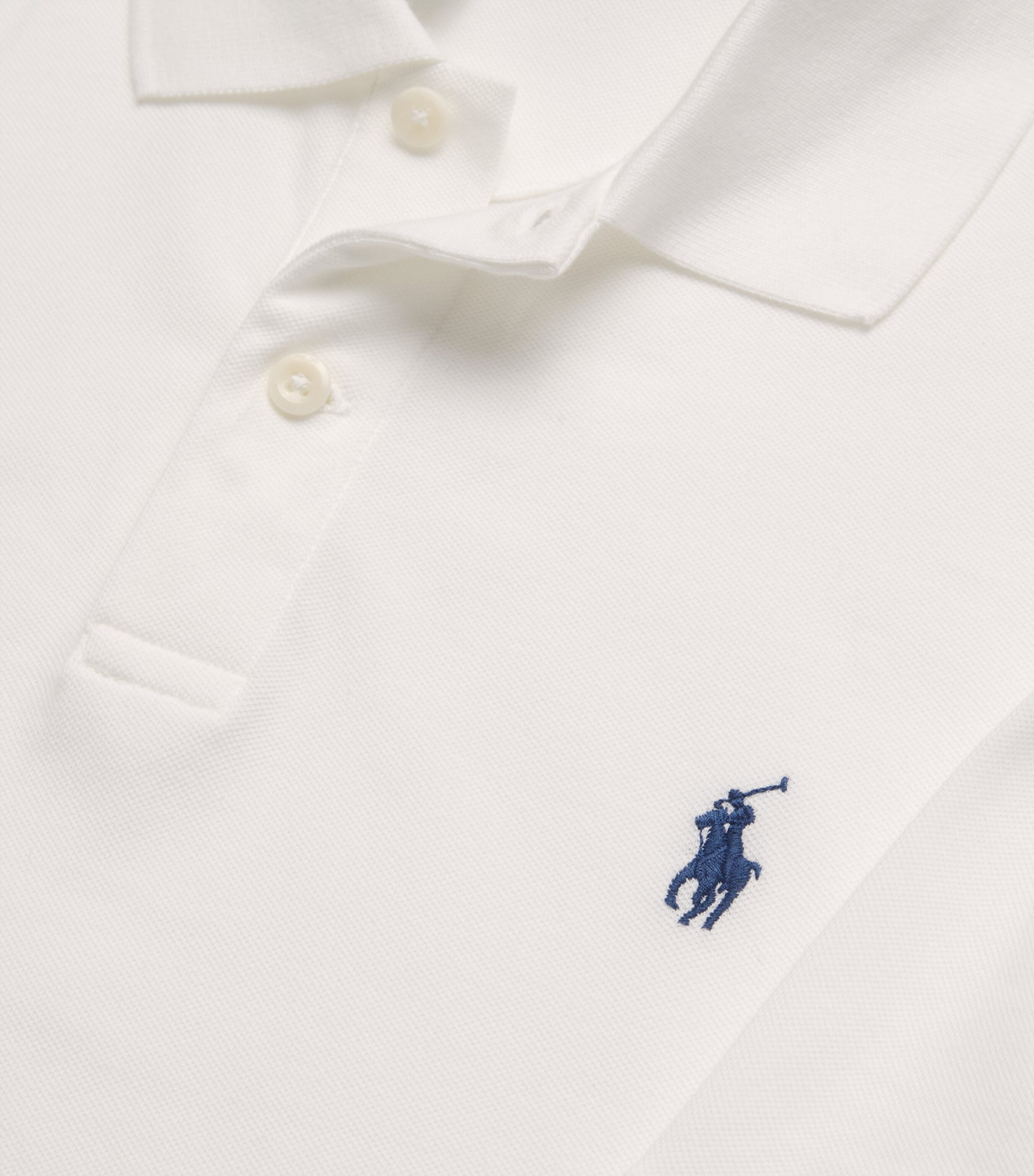 Stretch-Cotton Performance Tailored Polo Shirt CERAMIC WHITE Image 5