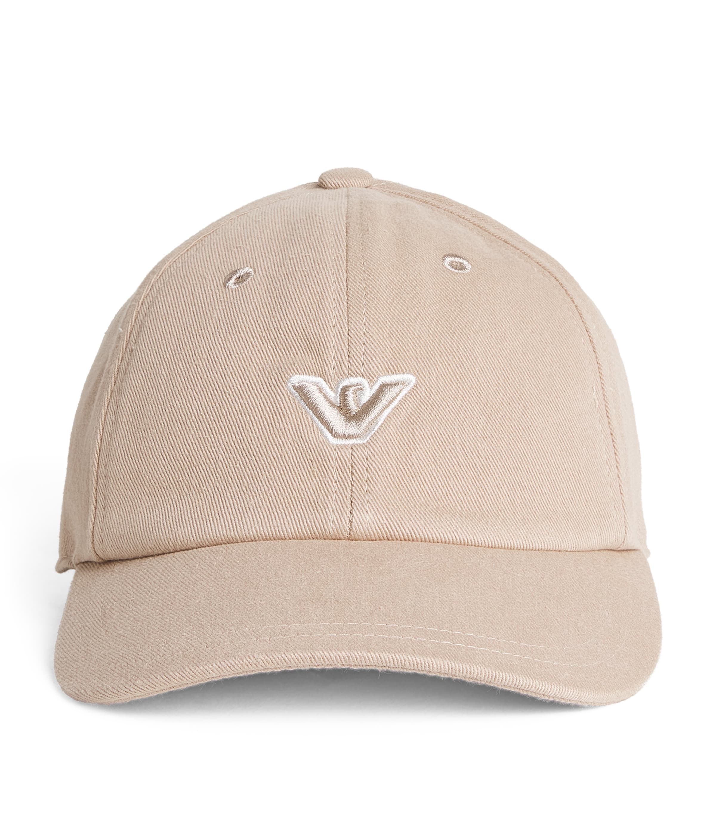 Cotton Logo Baseball Cap WARM TAUPE Image 1