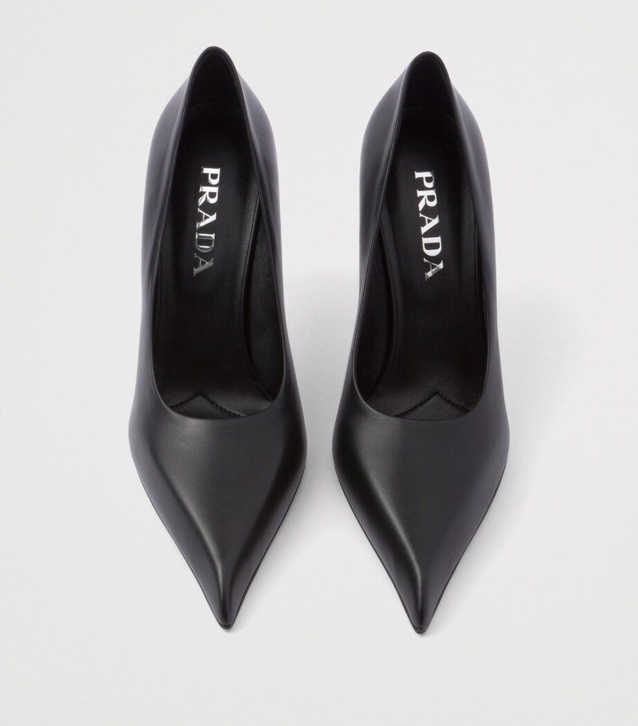 Prada Leather Pumps 85 Black Image 4