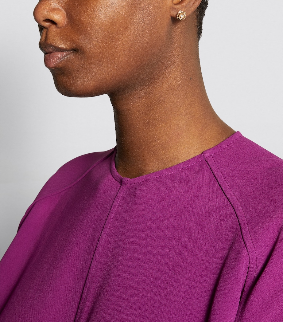 Rose Gold and Diamond Rose Earrings GOLD Image 5