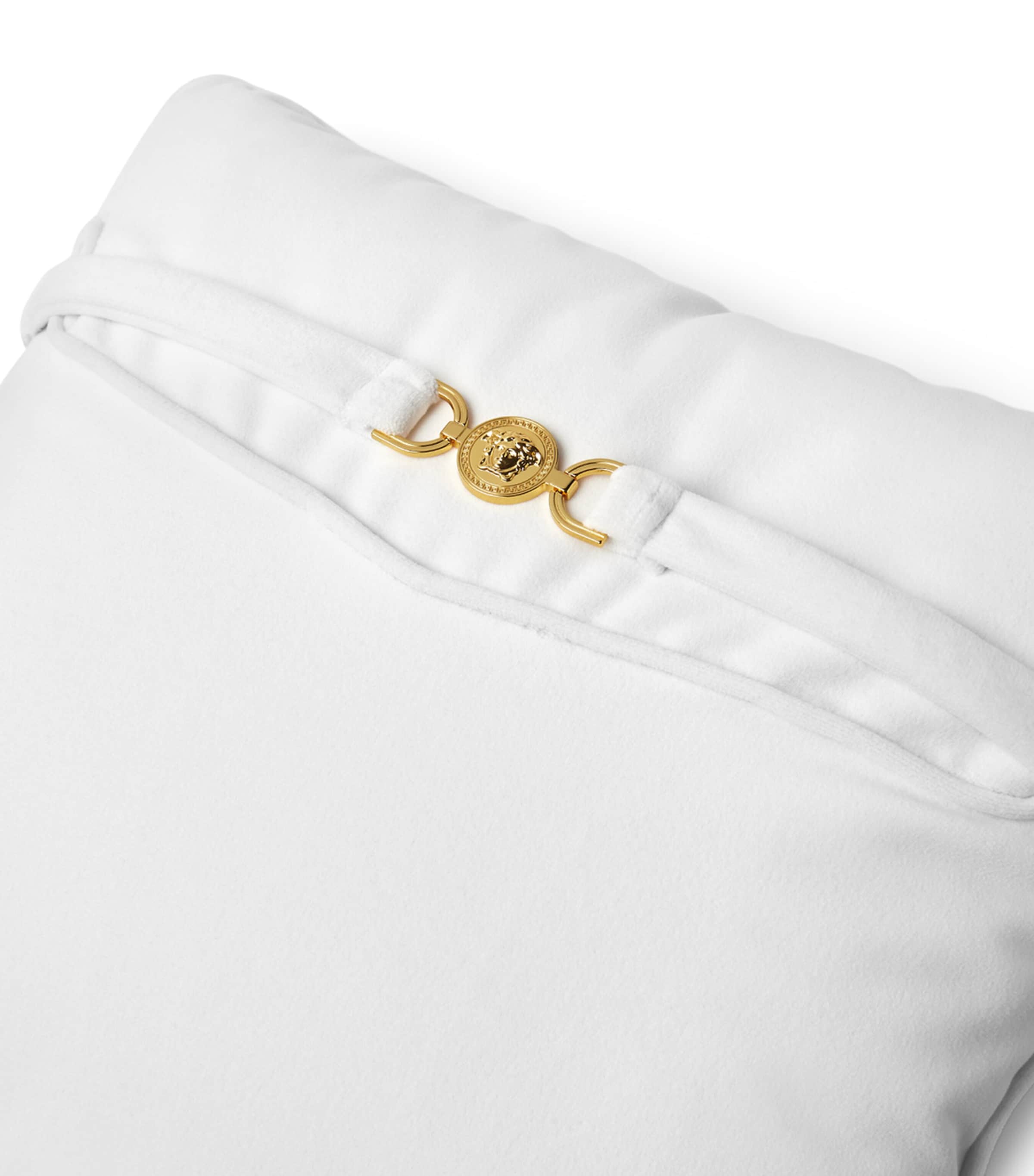 Versace Velvet Medusa '95 Cushion (45cm x 45cm) White Image 3