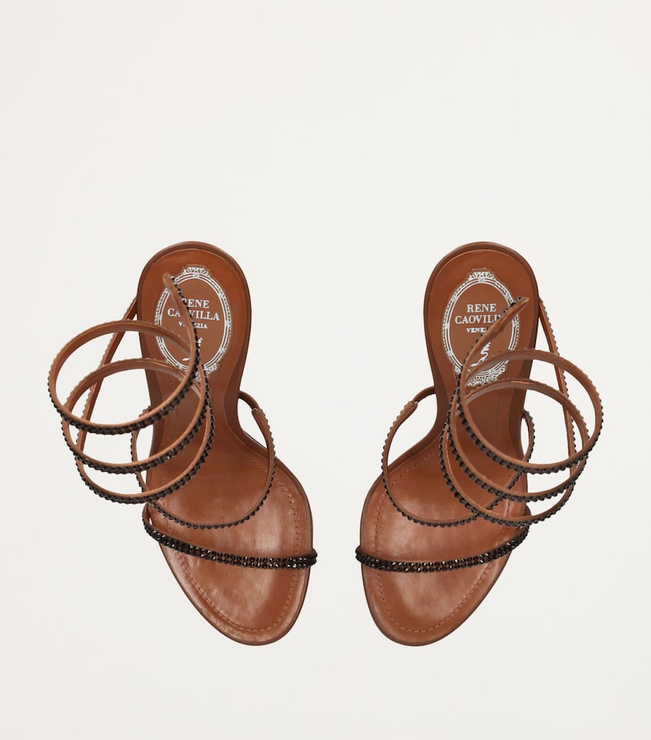 Embellished Cleo II Heeled Sandals 105 BROWN Image 6
