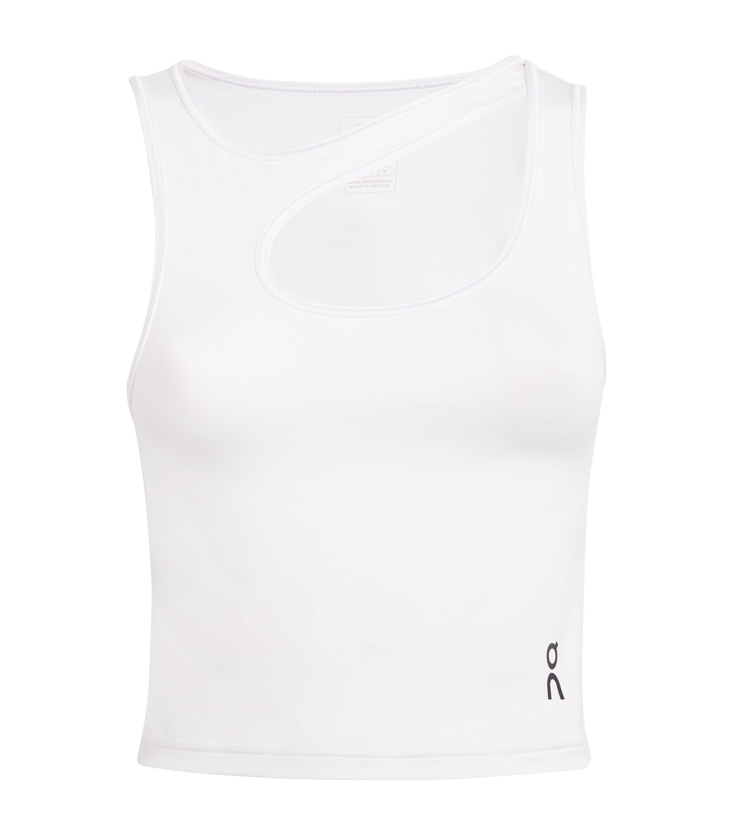 On Womens Studio Cut-Out Crop Top White Image 1