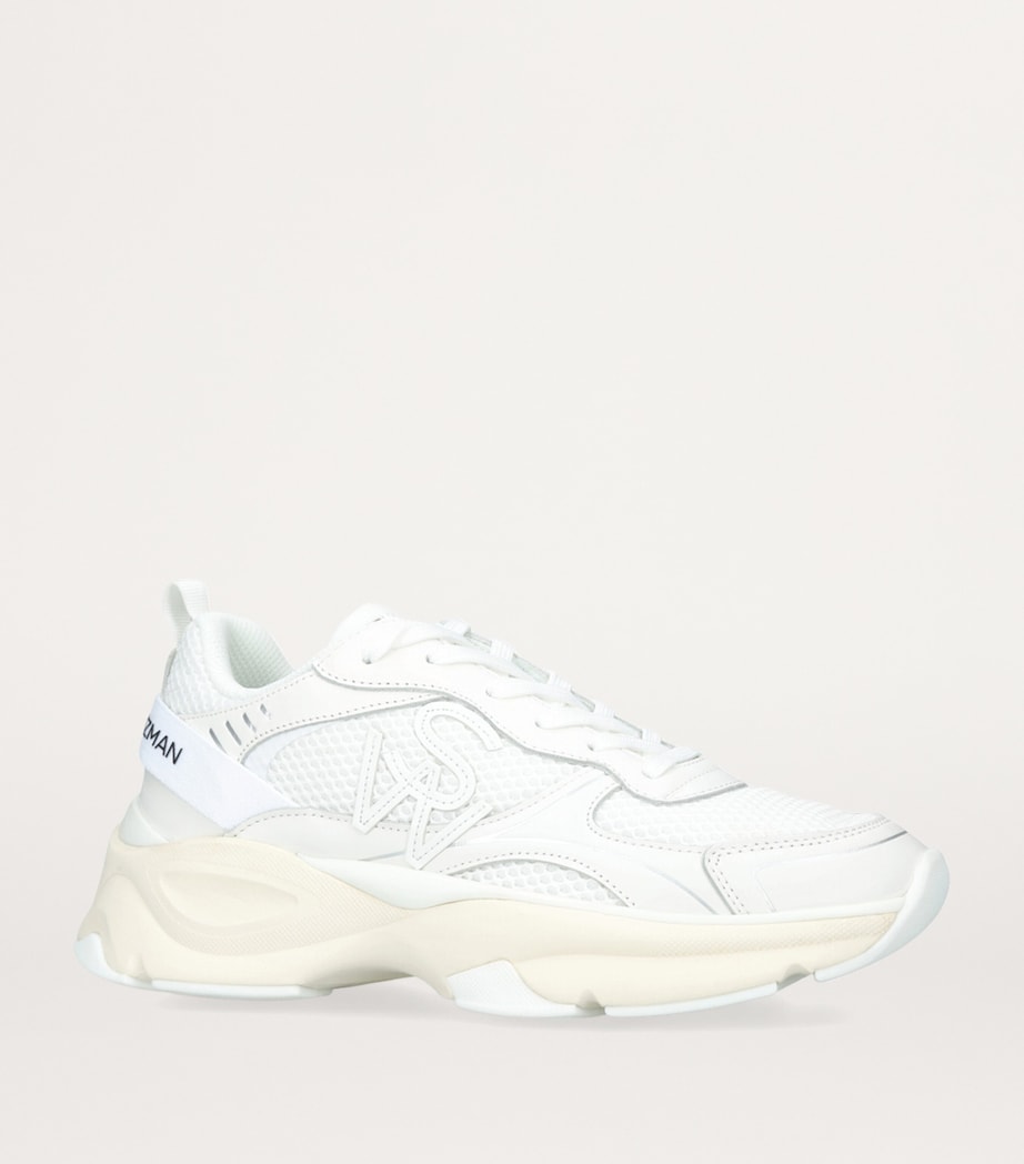 Leather-Trim SW Sneakers WHITE Image 3