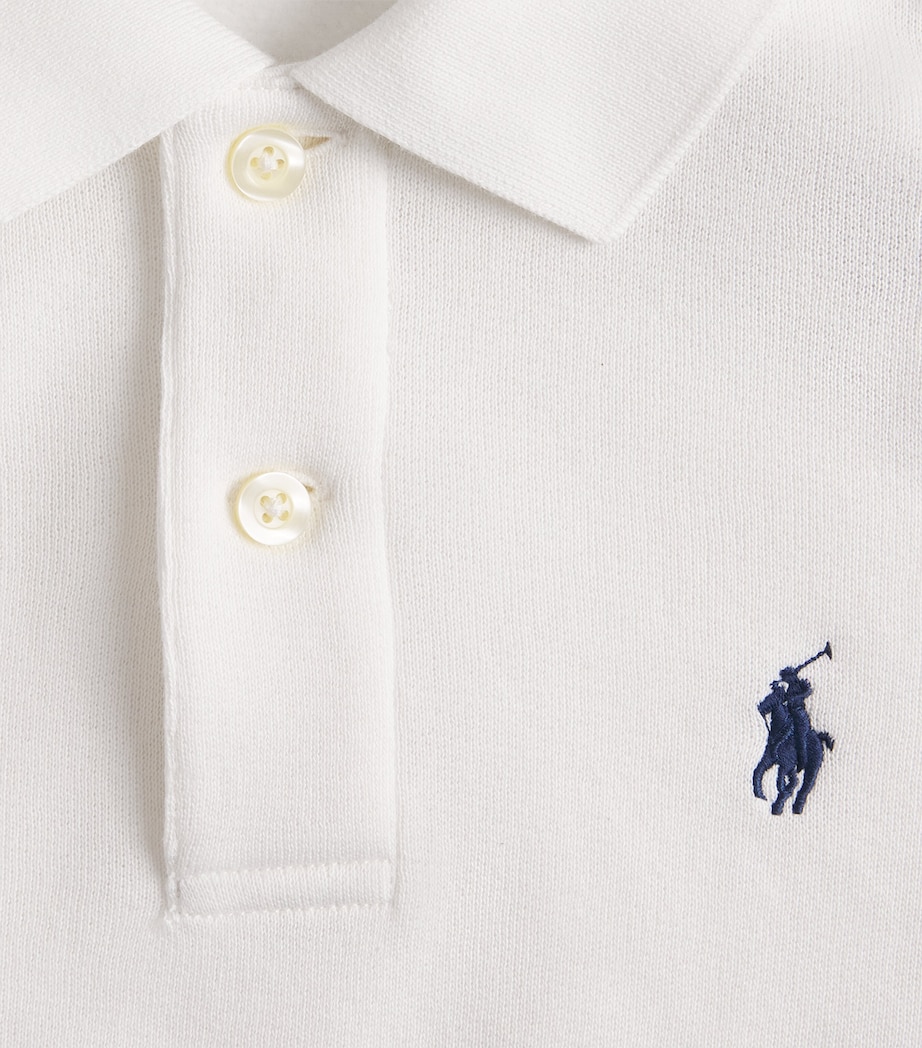 Polo Ralph Lauren Womens Fleece Polo Sweatshirt White Image 6
