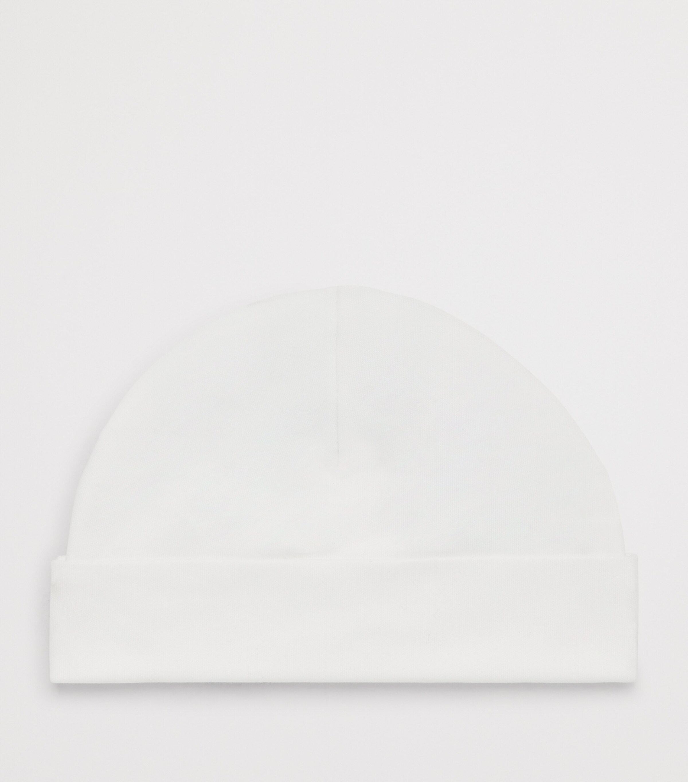 PAINT MY DREAMS Cotton Embroidered ‘X’ Beanie White Image 2