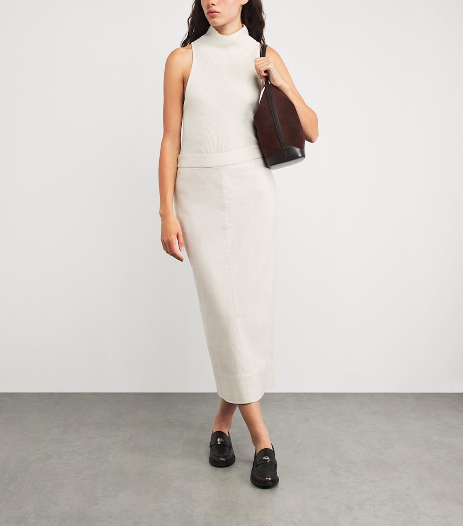 Wool-Cashmere Sleeveless Top CHALK Image 2