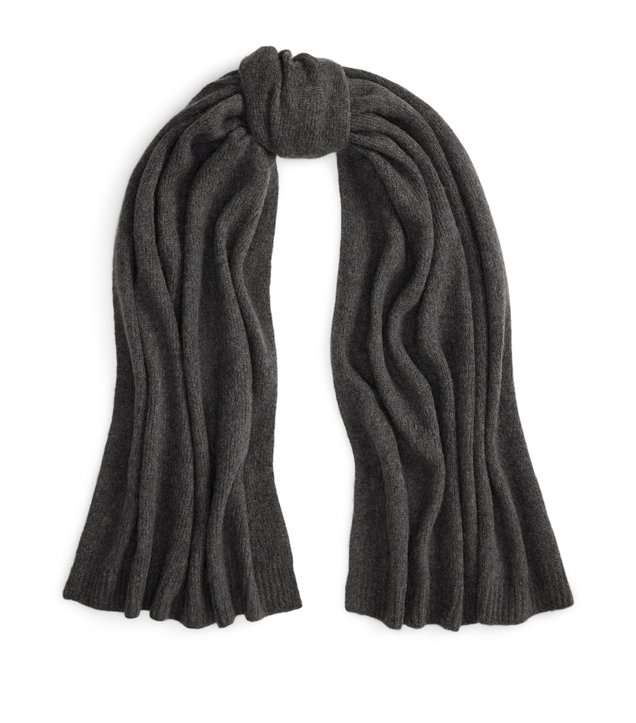 Cashmere-Blend Jersey Scarf MEDIUM GREY MELANGE Image 1