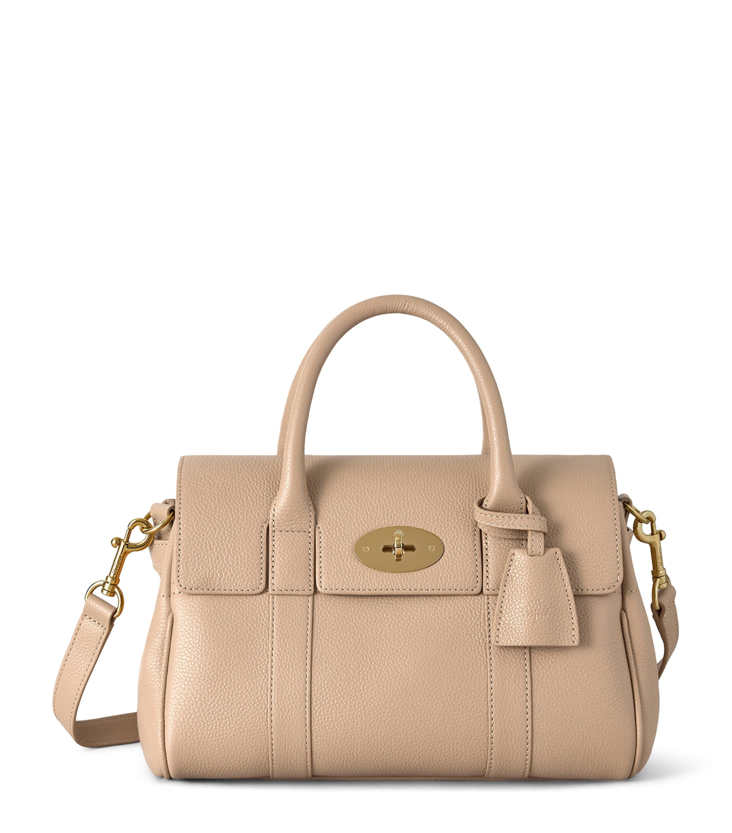 Mulberry Small Leather Bayswater Satchel Bag Crumpet Image 1