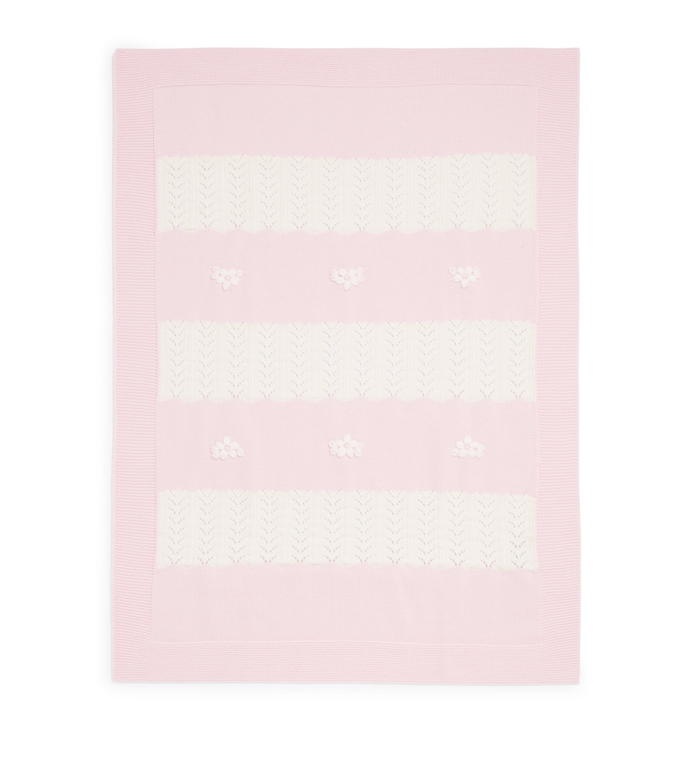 Bimbalo Wool Appliqué Blanket Pink Image 1