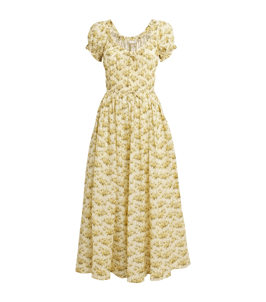 Organic Cotton Ashlynn Maxi Dress CITRON ROSIER FLORAL Image 1