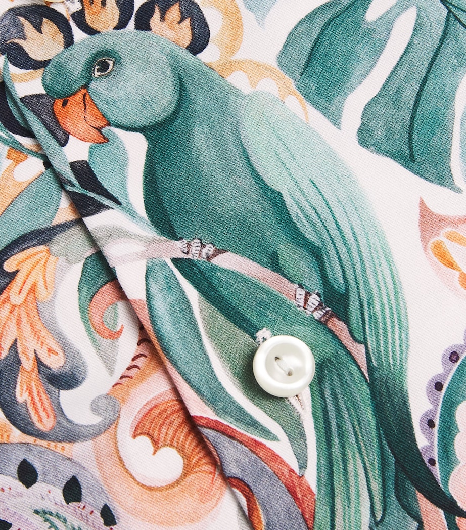 Cotton Printed Slim-Fit Shirt 99 MUTLI Image 5