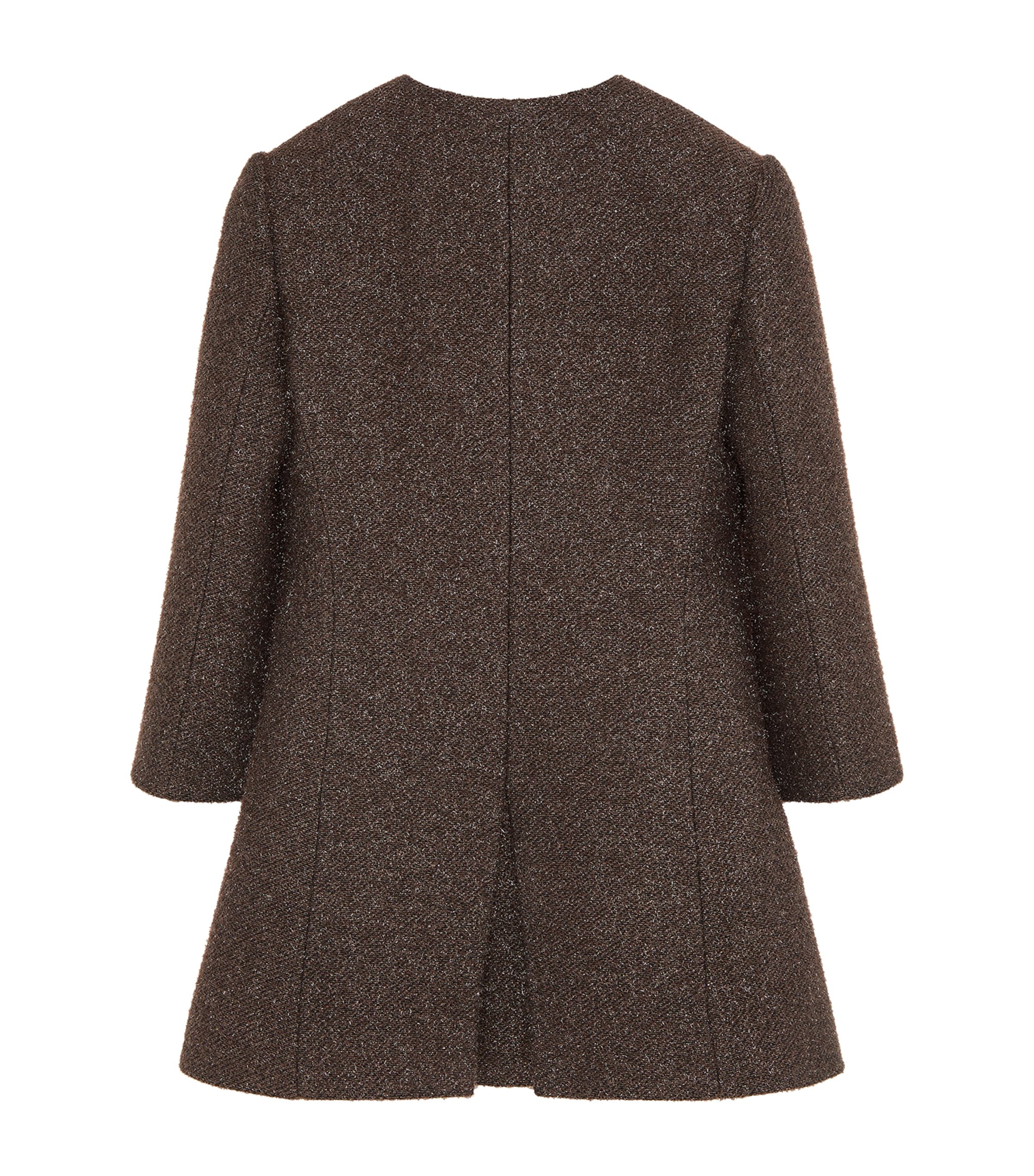 McQueen Womens Metallic Tweed Coat Image 5