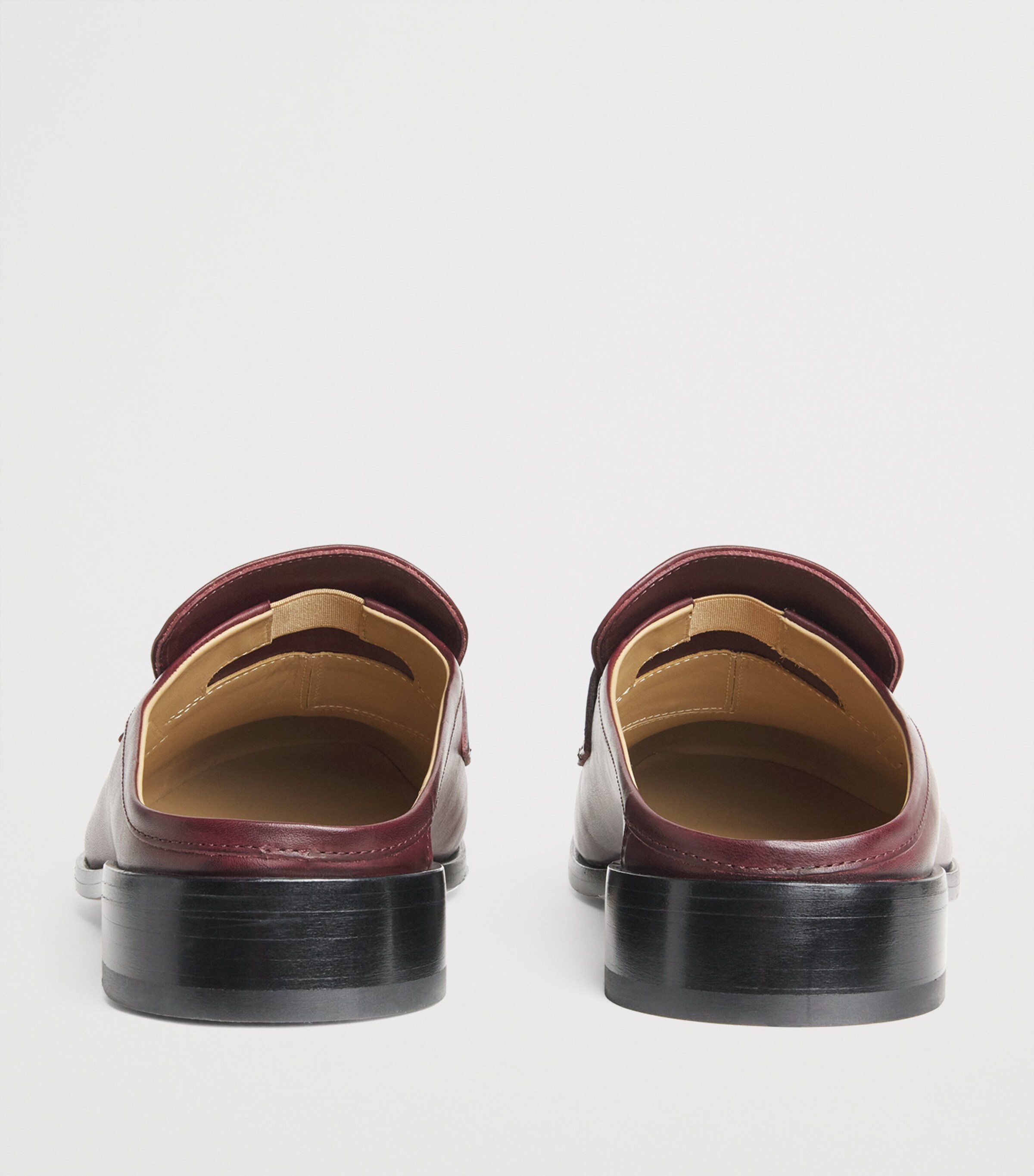 Leather Slip-On Loafers T2353 - BLACK Image 4