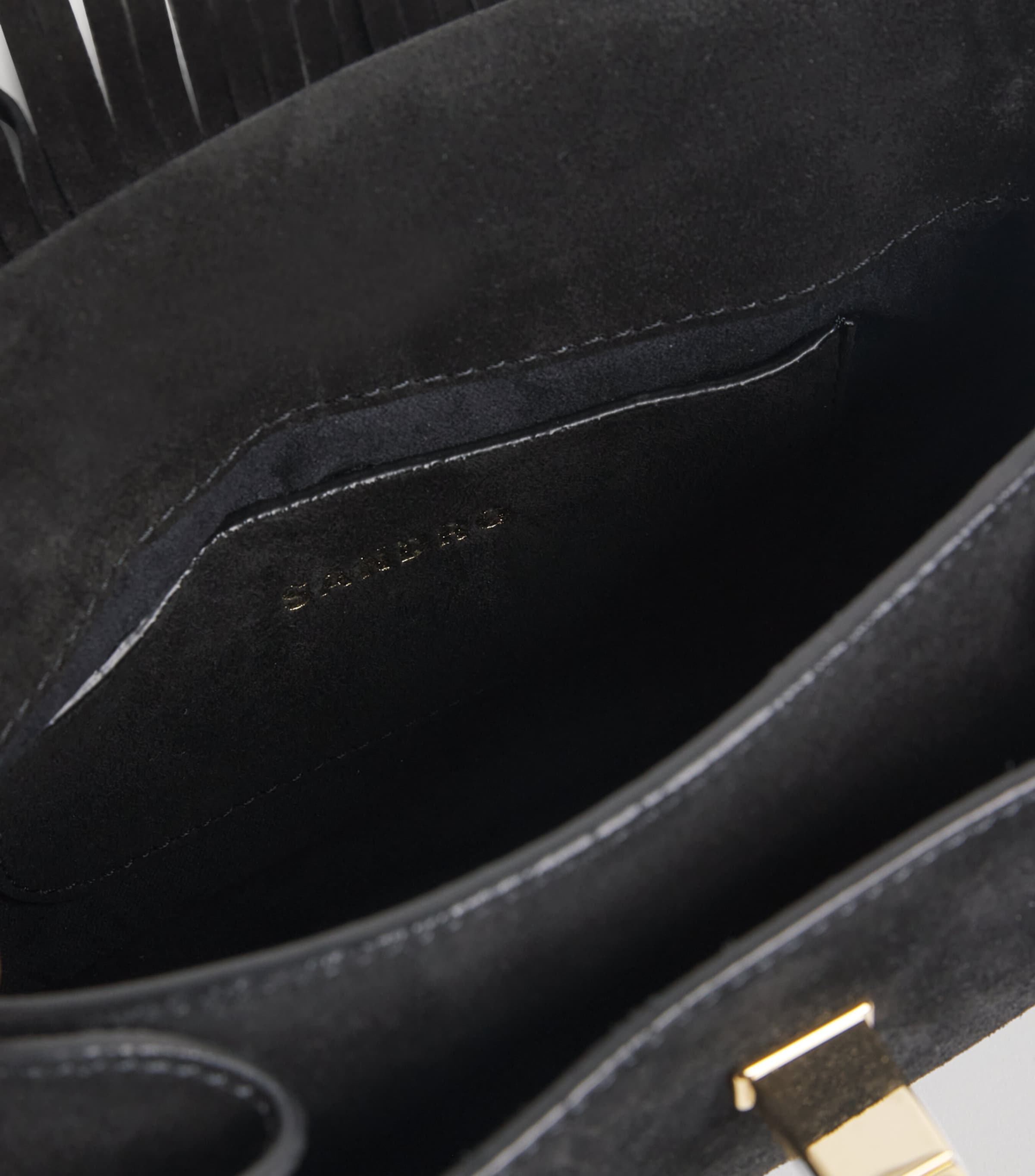 Small Suede Le Mambo Cross-Body Bag BLACK Image 6